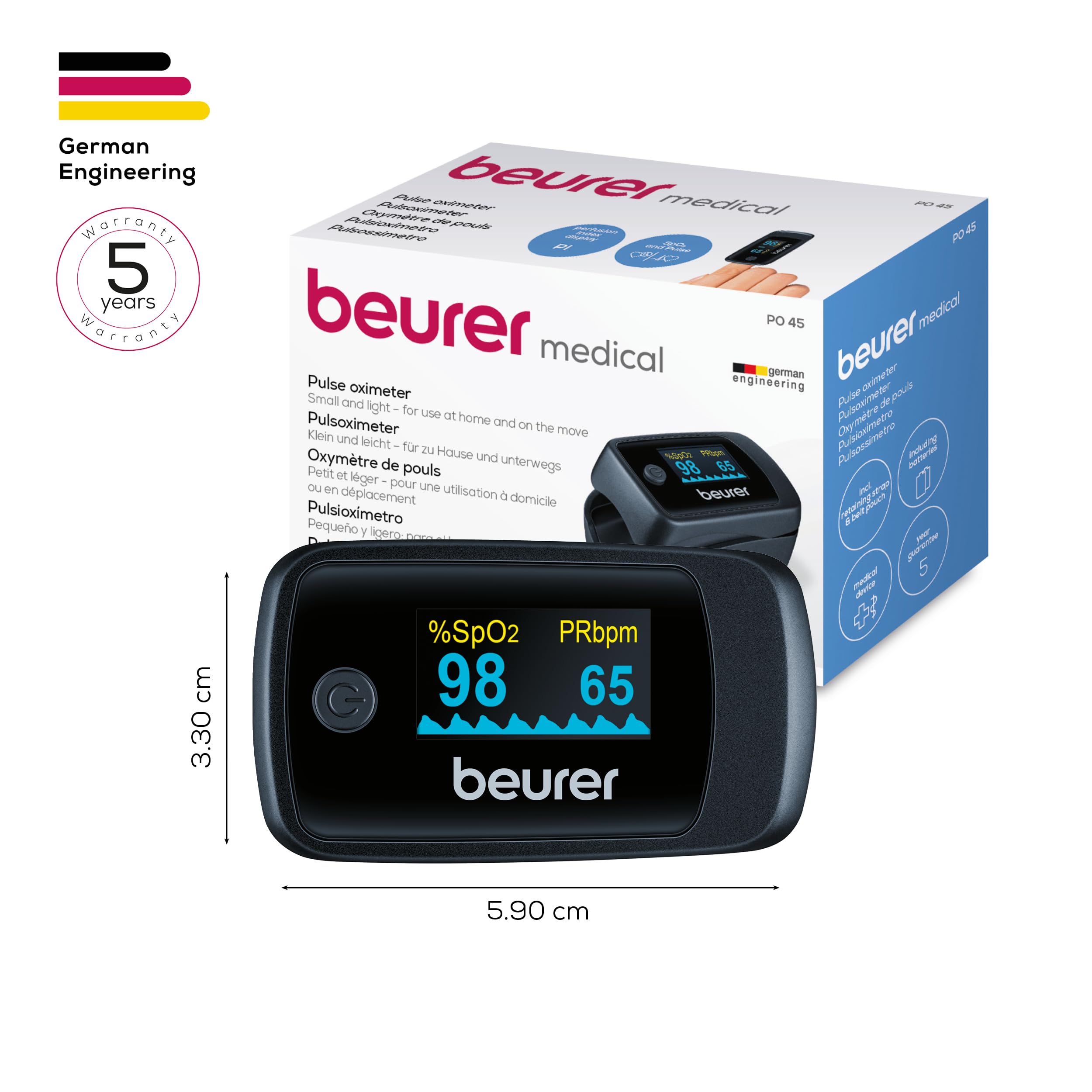 beurer-po-45-saturimetro-da-dito-professionale-certificato-con-monitoraggio-spo2 image 7