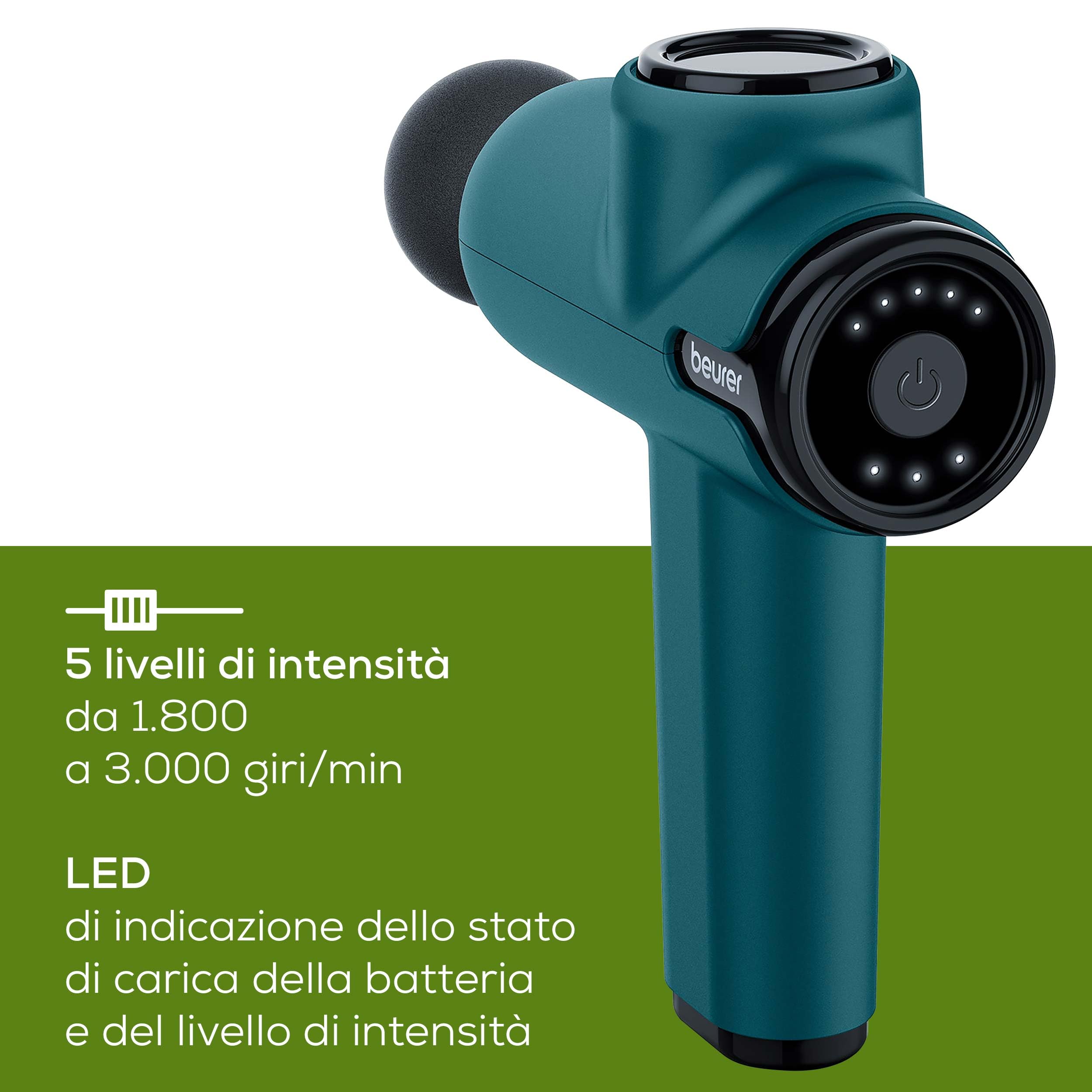 beurer-mg-99-massage-gun-compact-pistola-per-massaggio-muscolare-con-4-testine-5 image 3