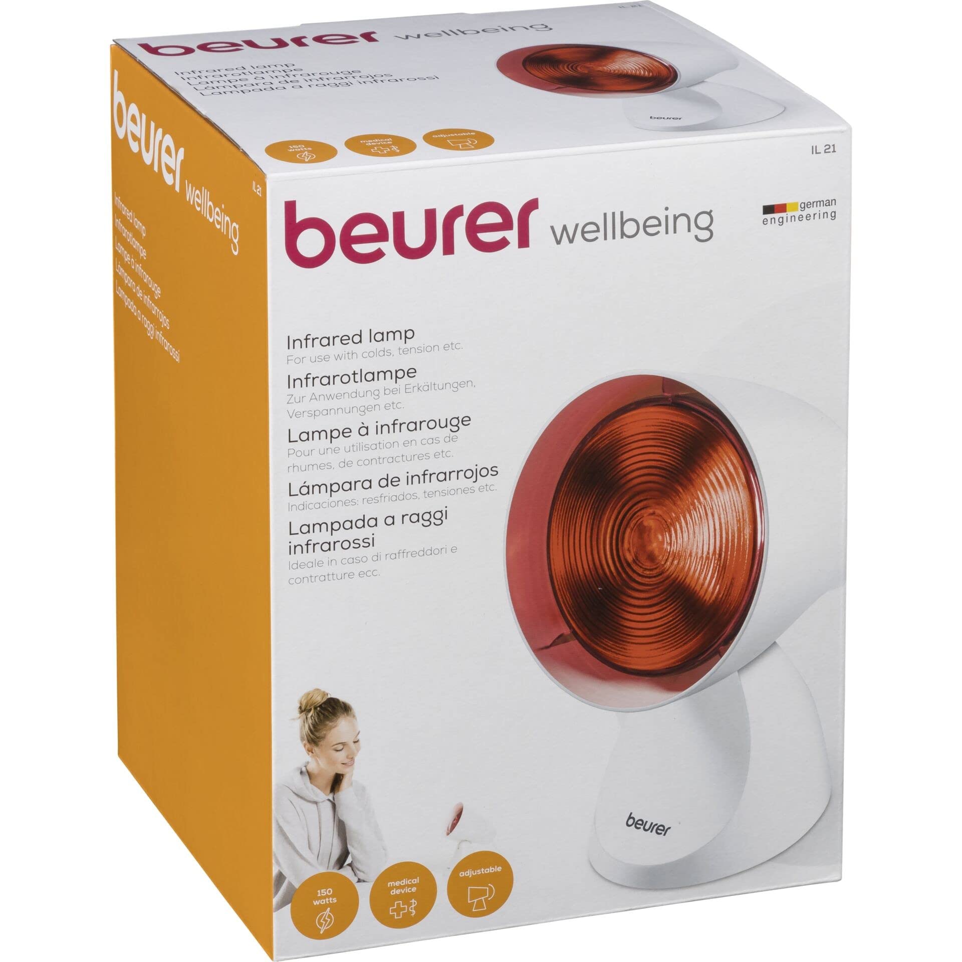 beurer-il-21-lampada-infrarossi-bianca-terapia-di-calore-profondo-per-dolori-mus image 2