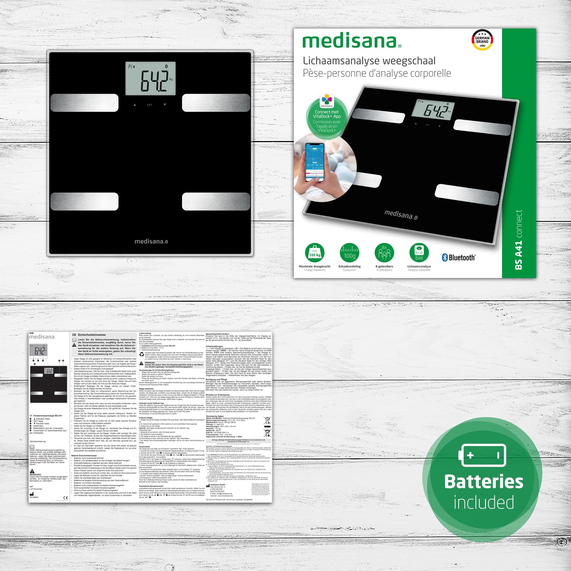 medisana-bs-a41-bilancia-digitale-per-la-composizione-corporea-con-app-vitadock- image 6