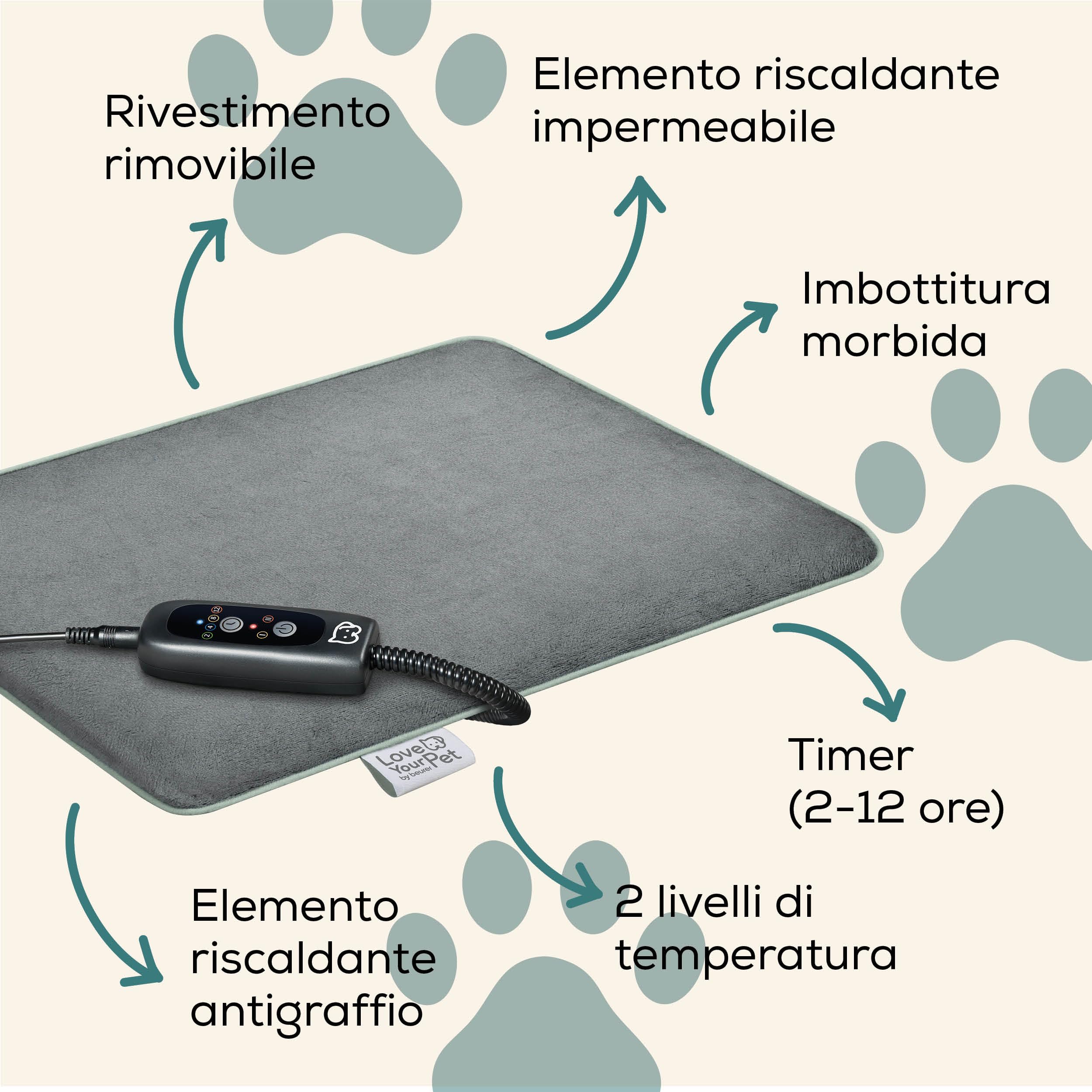 beurer-love-your-pet-tappetino-riscaldante-lilli-per-cani-e-gatti-taglia-s-41-x- image 6