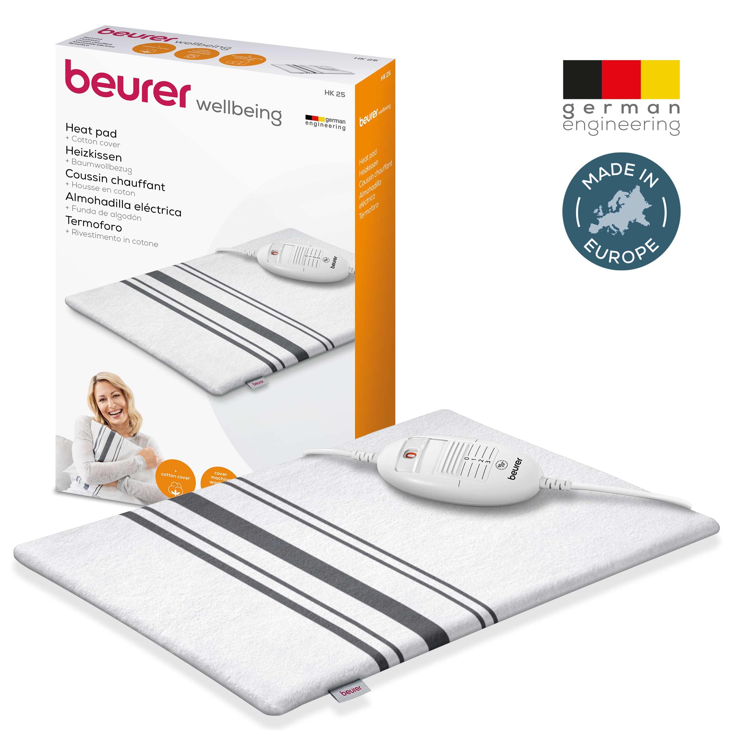 beurer-hk-25-termoforo-elettrico-grigio-40x30-cm-cuscino-riscaldante-con-3-livel image 7
