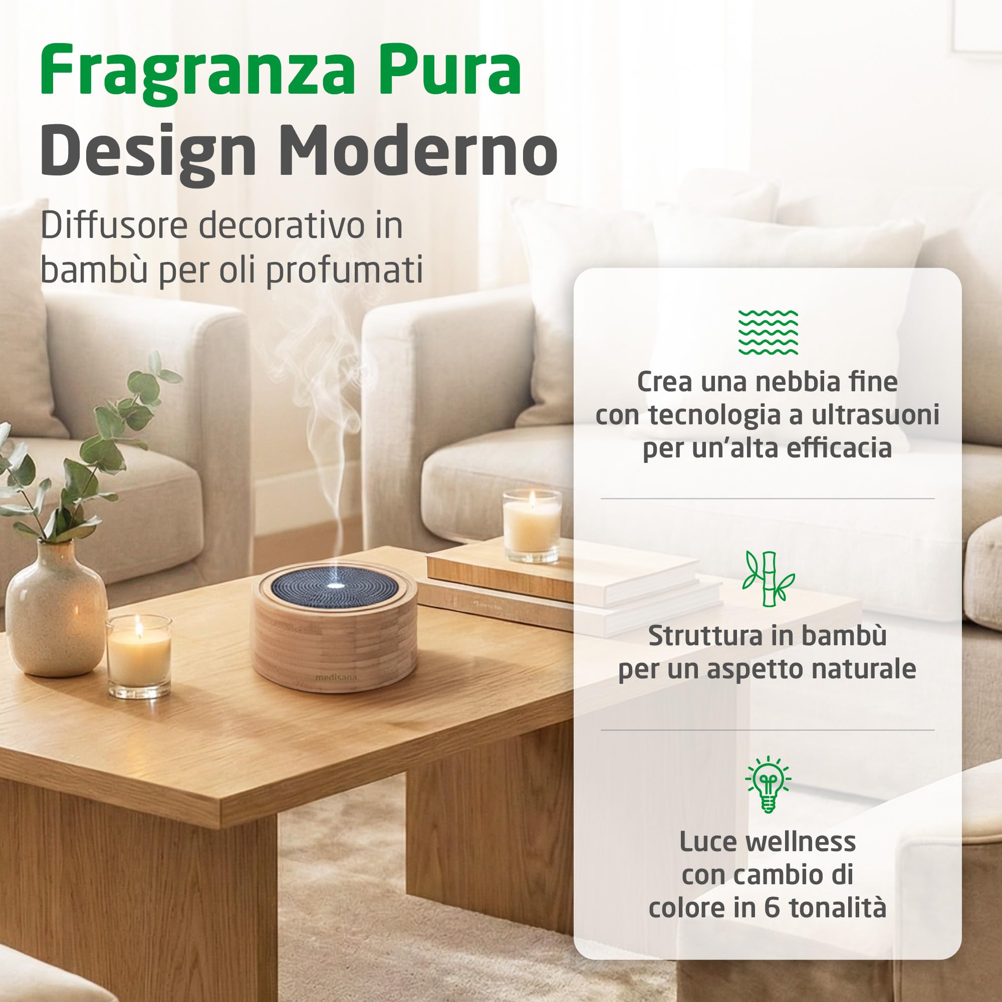 medisana-ad-625-diffusore-di-aromi-in-bamb-con-tecnologia-ultrasuoni-luce-wellne image 2