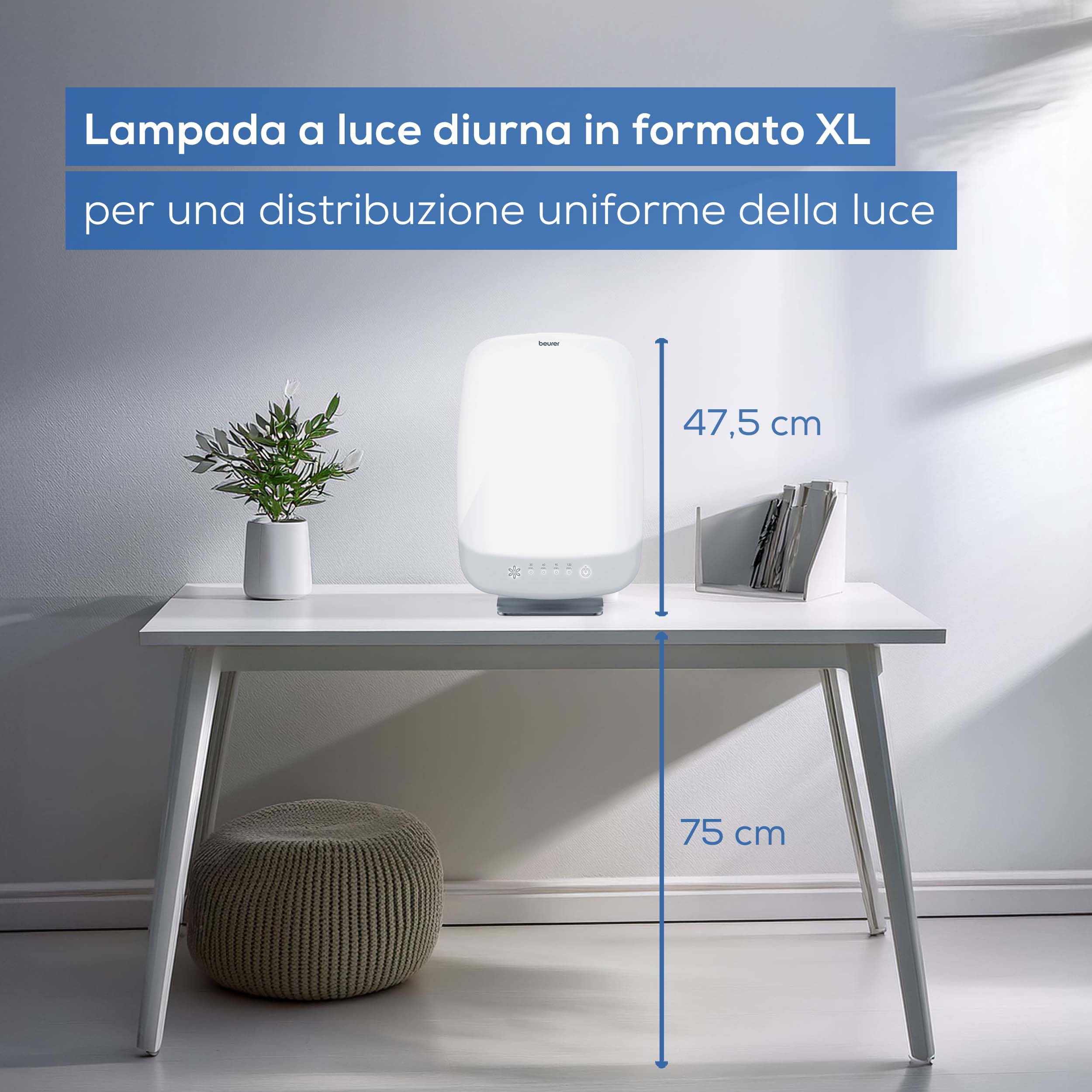 beurer-tl-95-lampada-sad-per-luce-giornaliera-14-000-lux-led-sunlike-dimmer-6-li image 5