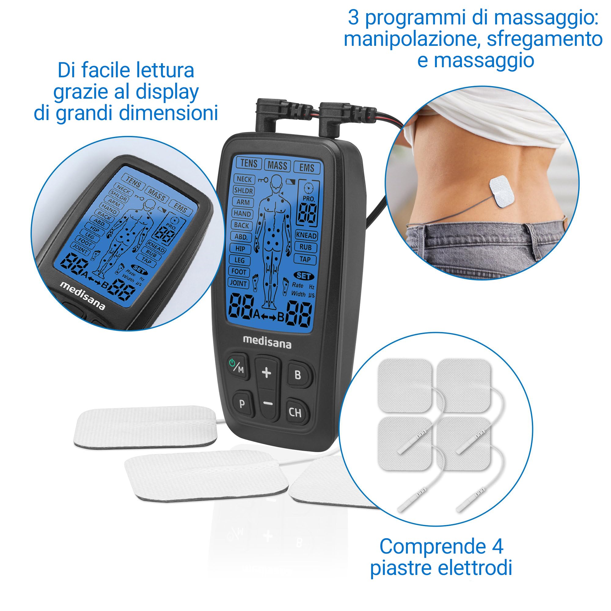 medisana-tt-205-dispositivo-tens-ems-per-elettrostimolazione-con-60-programmi-te image 4