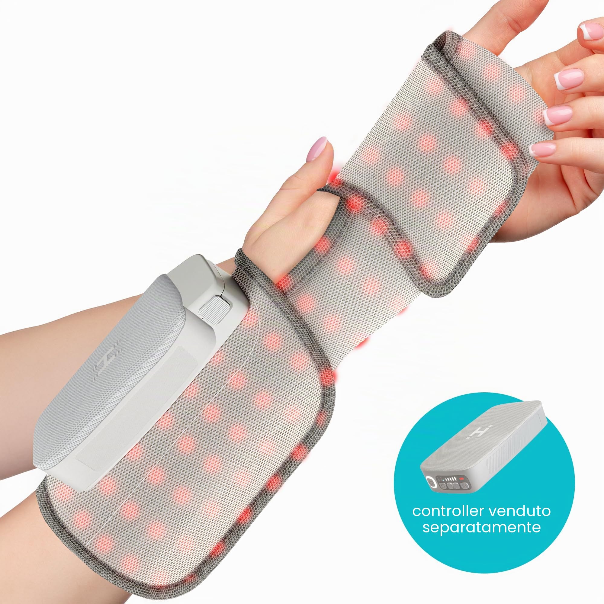homedics-modulair-fascia-di-supporto-per-mano-a-compressione-e-calore-regolabile image 2