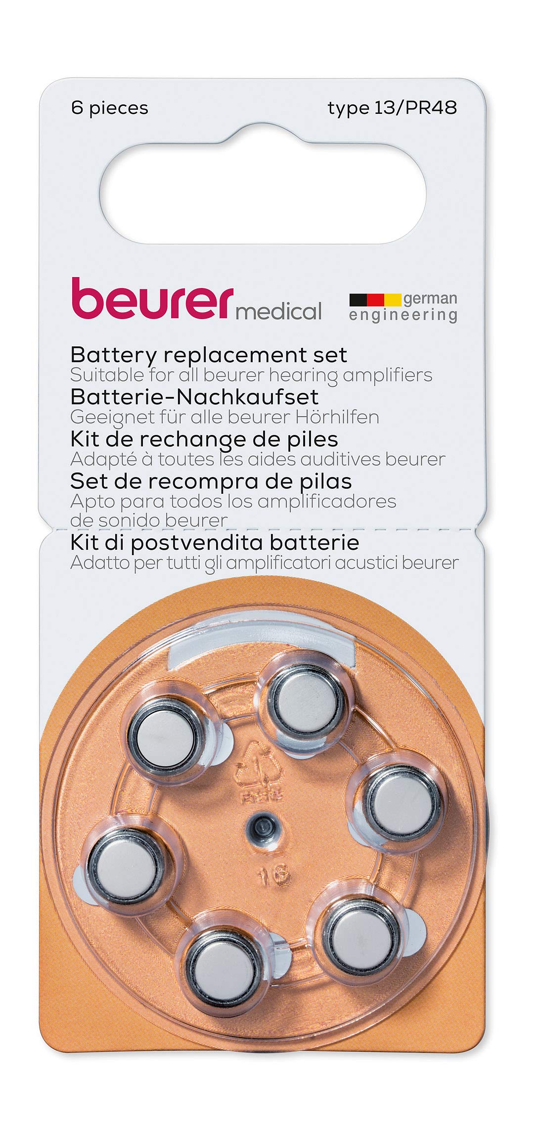 beurer-kit-batterie-di-ricambio-tipo-13-pr48-zinco-aria-1-4-v-per-amplificatori- image 1