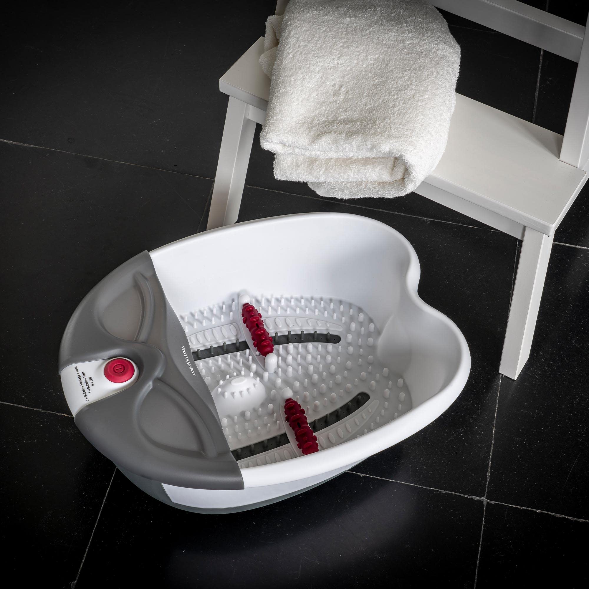 medisana-fs-300-pediluvio-elettrico-3in1-con-massaggio-a-bolle-vibrazione-e-mant image 3
