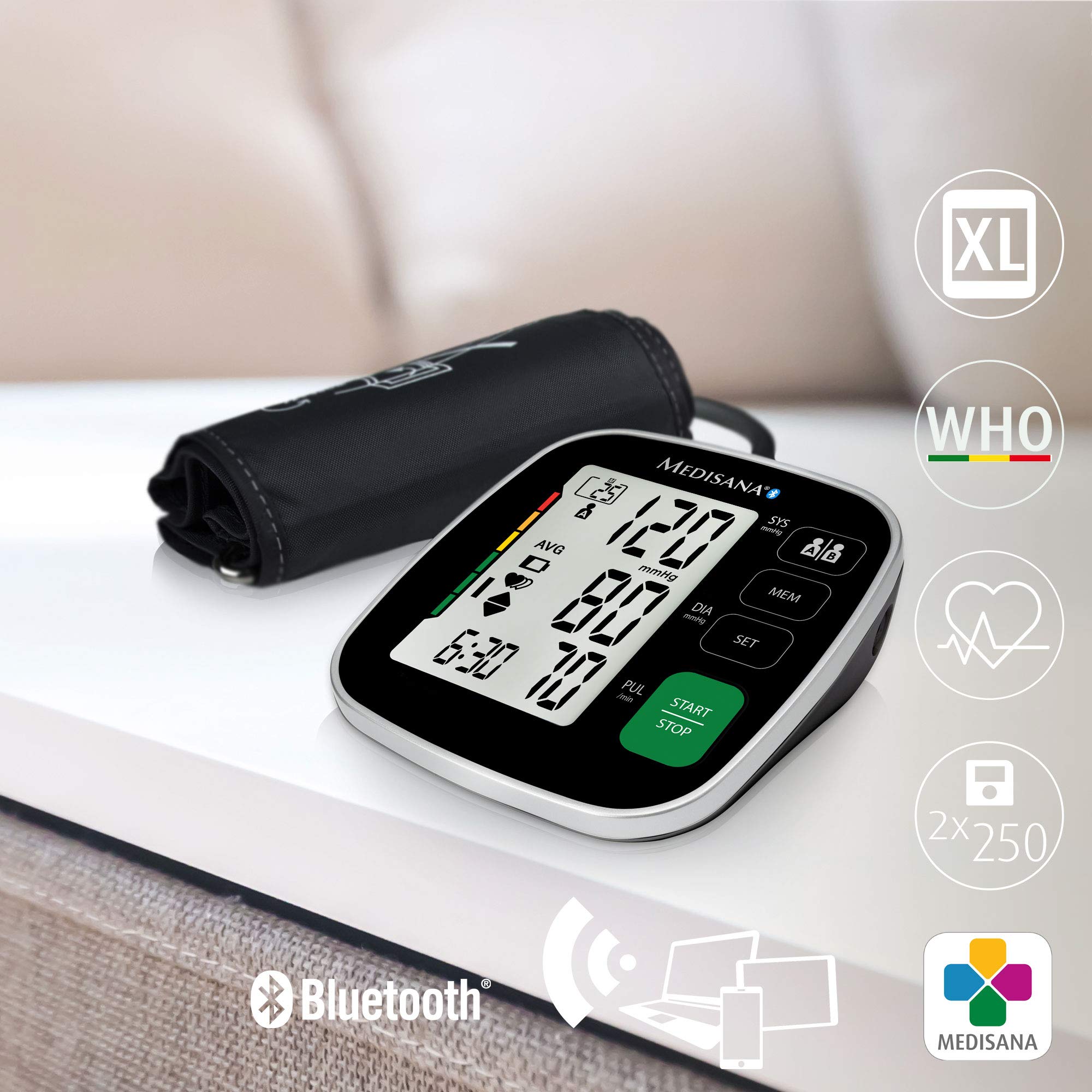 medisana-bu-546-connect-sfigmomanometro-da-braccio-con-bluetooth-e-app-indicator image 5