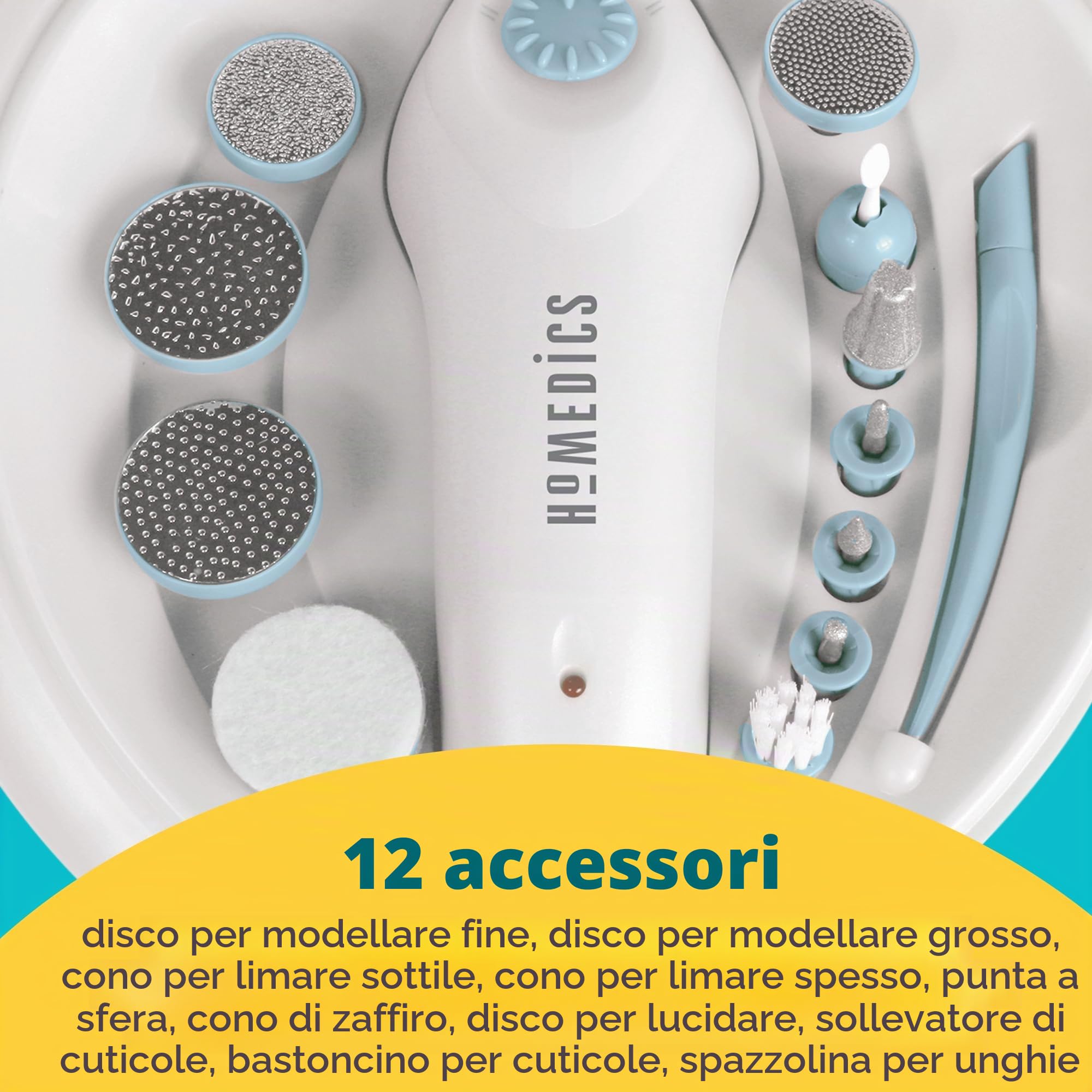 homedics-set-per-manicure-e-pedicure-elettrico-con-vaschetta-ammollo-a-bolle-12- image 3
