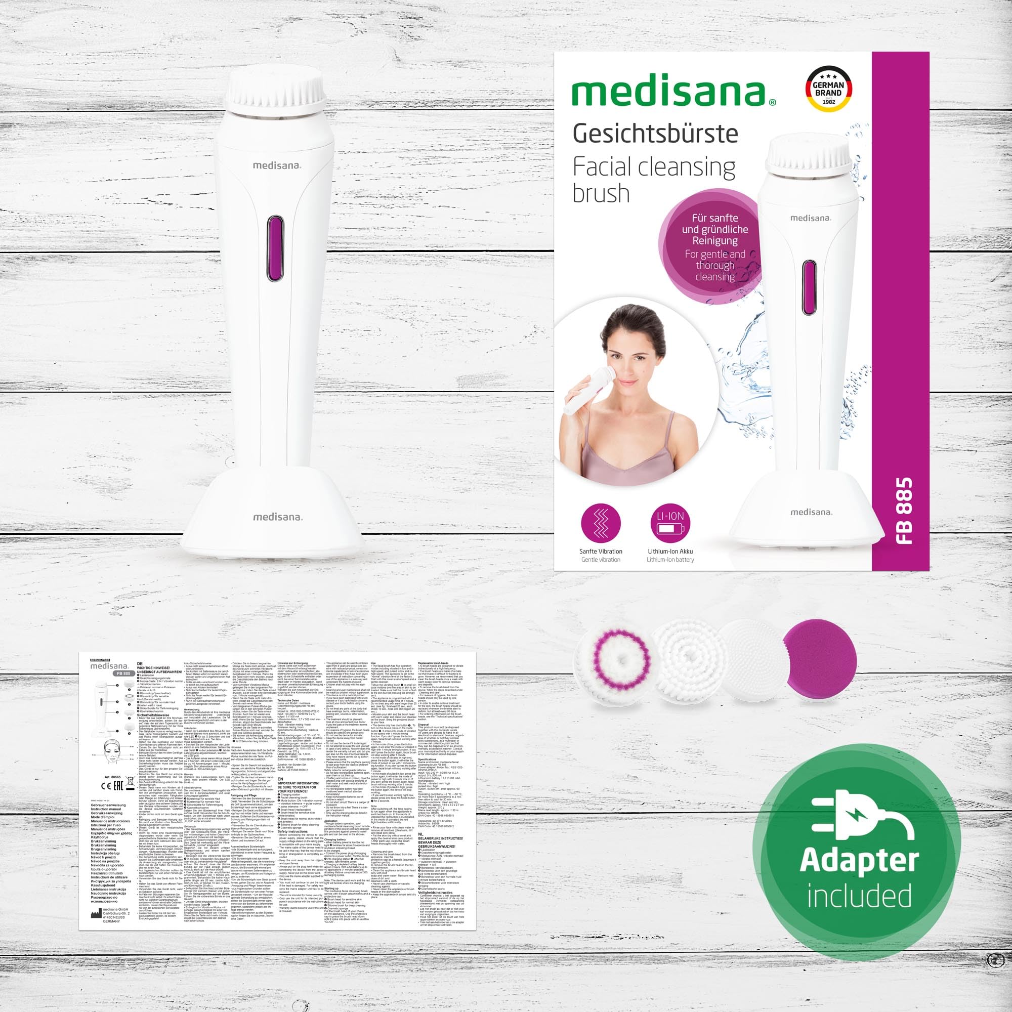 medisana-fb-885-spazzola-elettrica-per-la-pulizia-del-viso-con-base-di-ricarica- image 6