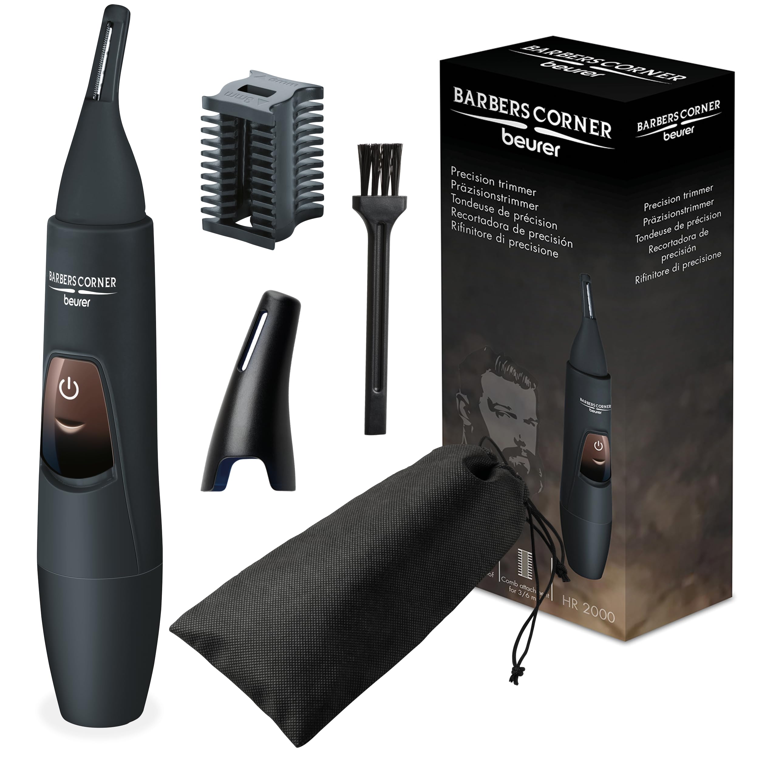 beurer-hr-2000-barbers-rifinitore-di-precisione-angolare-per-sopracciglia-naso-e image 1