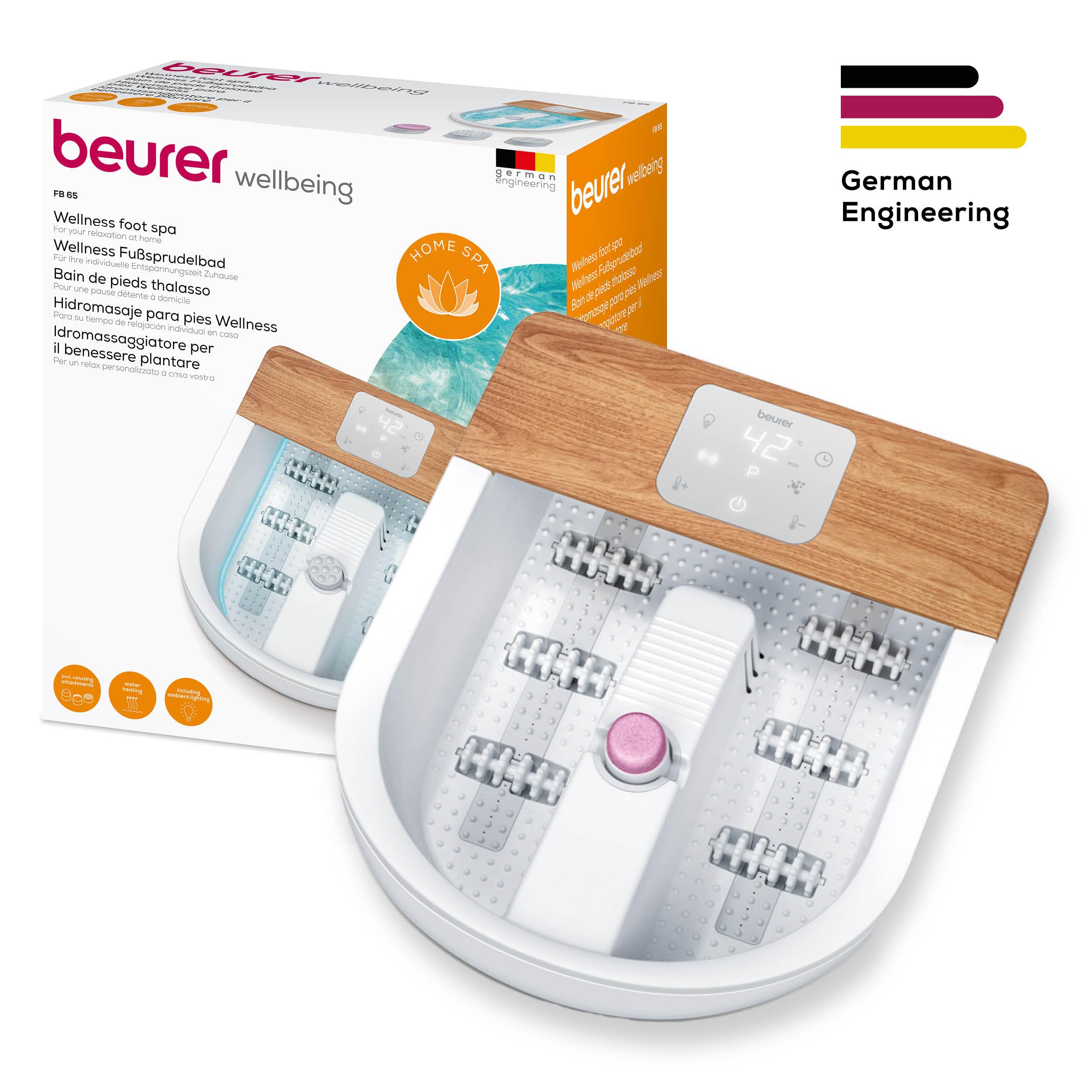 beurer-fb-65-idromassaggiatore-plantare-wellness-con-riscaldamento-acqua-illumin image 6