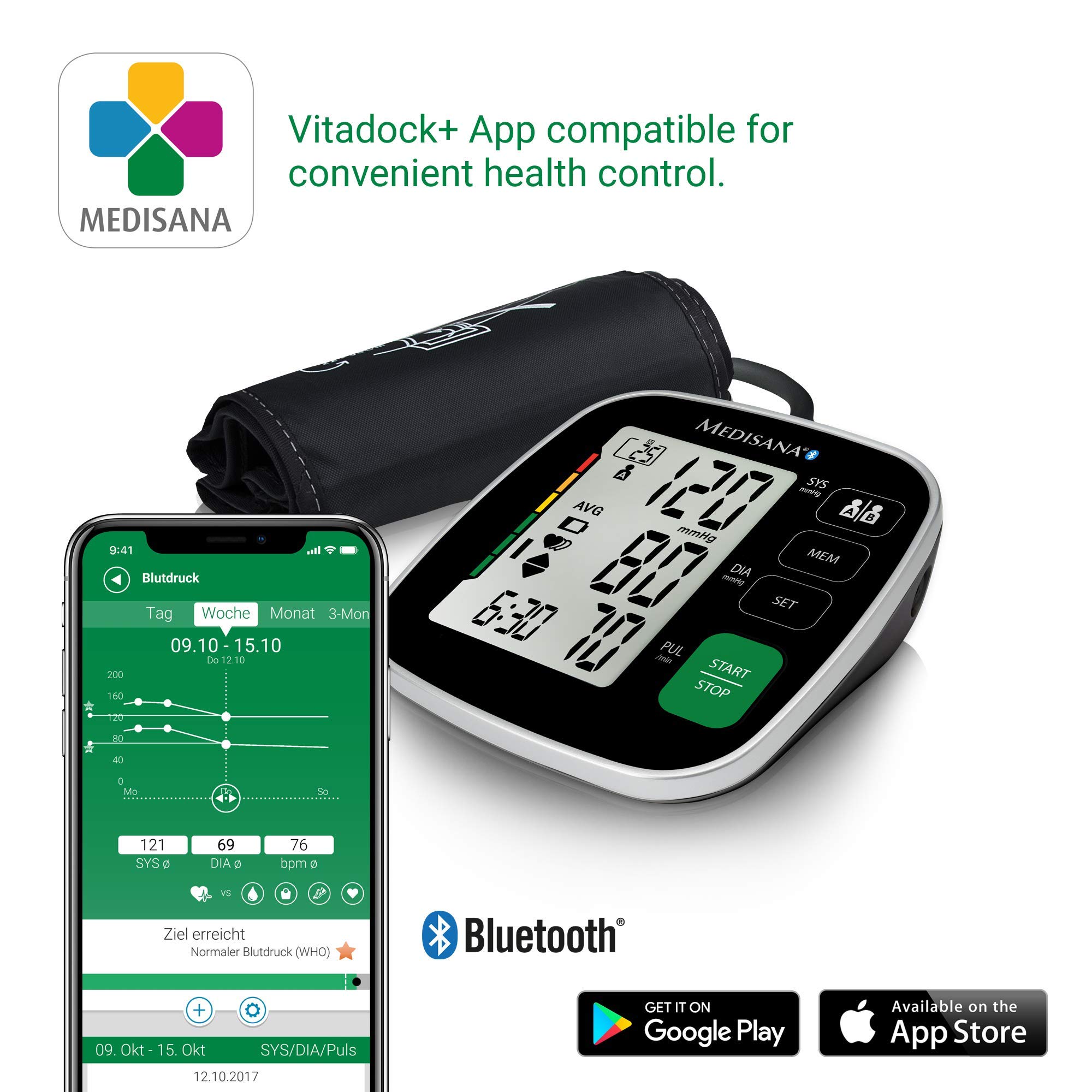medisana-bu-546-connect-sfigmomanometro-da-braccio-con-bluetooth-e-app-indicator image 4