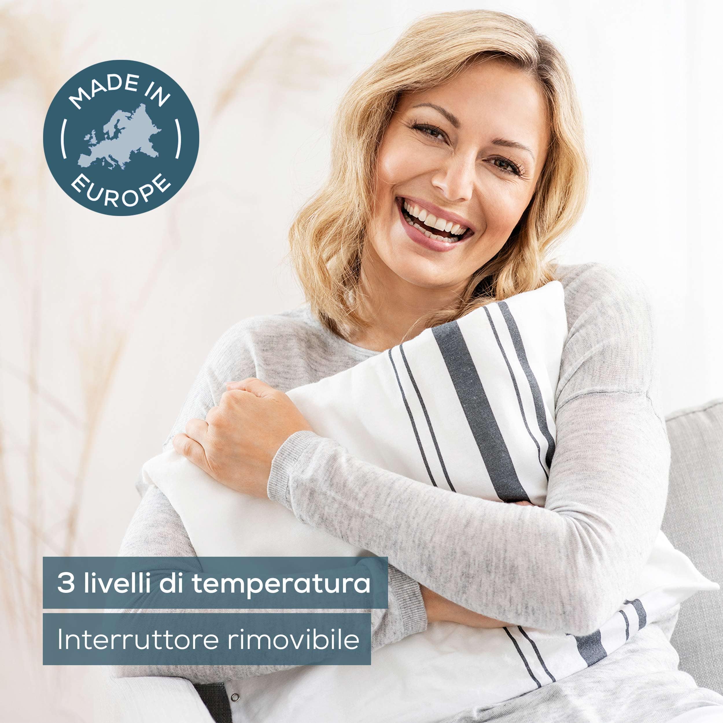 beurer-hk-25-termoforo-elettrico-grigio-40x30-cm-cuscino-riscaldante-con-3-livel image 2