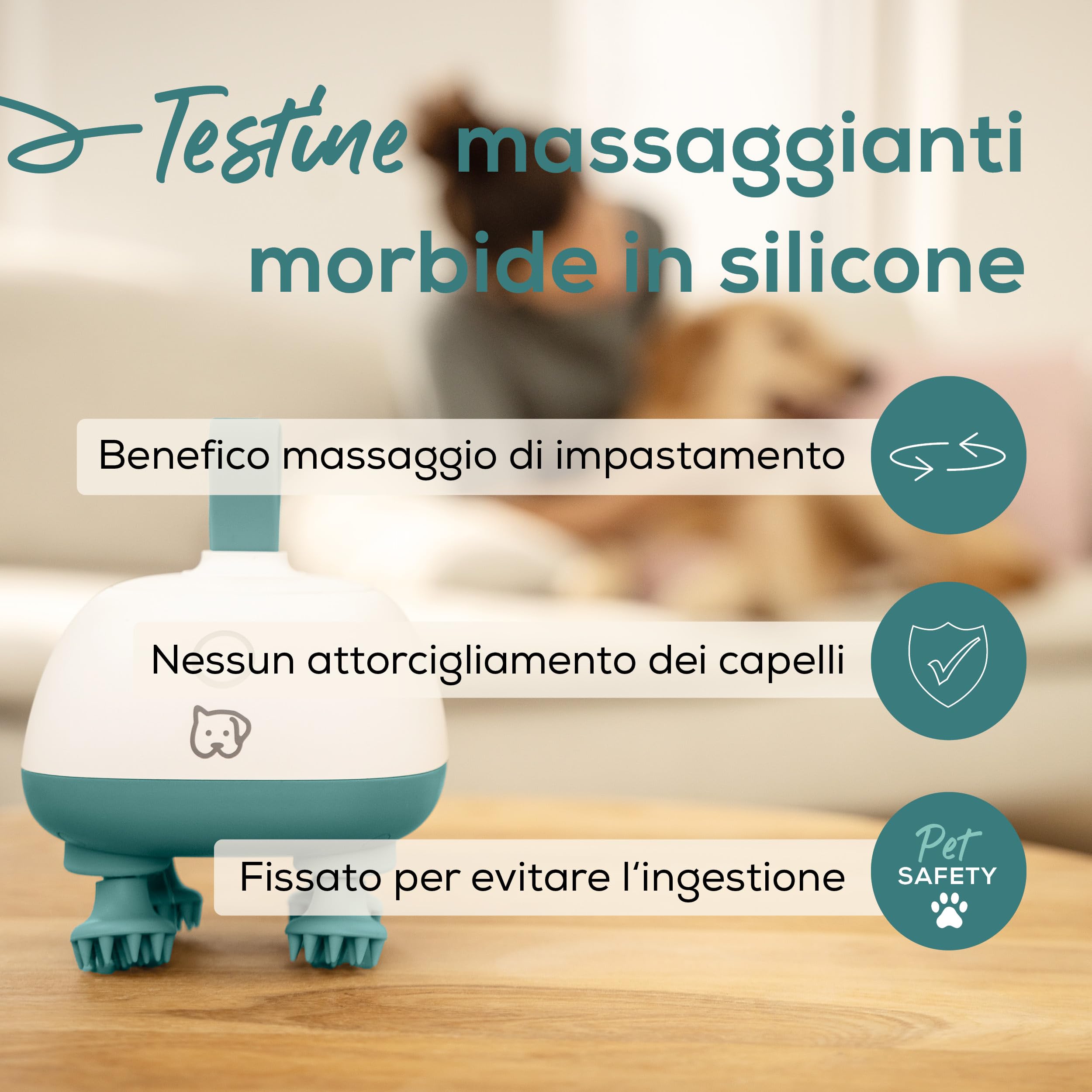 beurer-buddy-massaggiatore-per-cani-e-gatti-con-testine-in-silicone-ricaricabile image 3