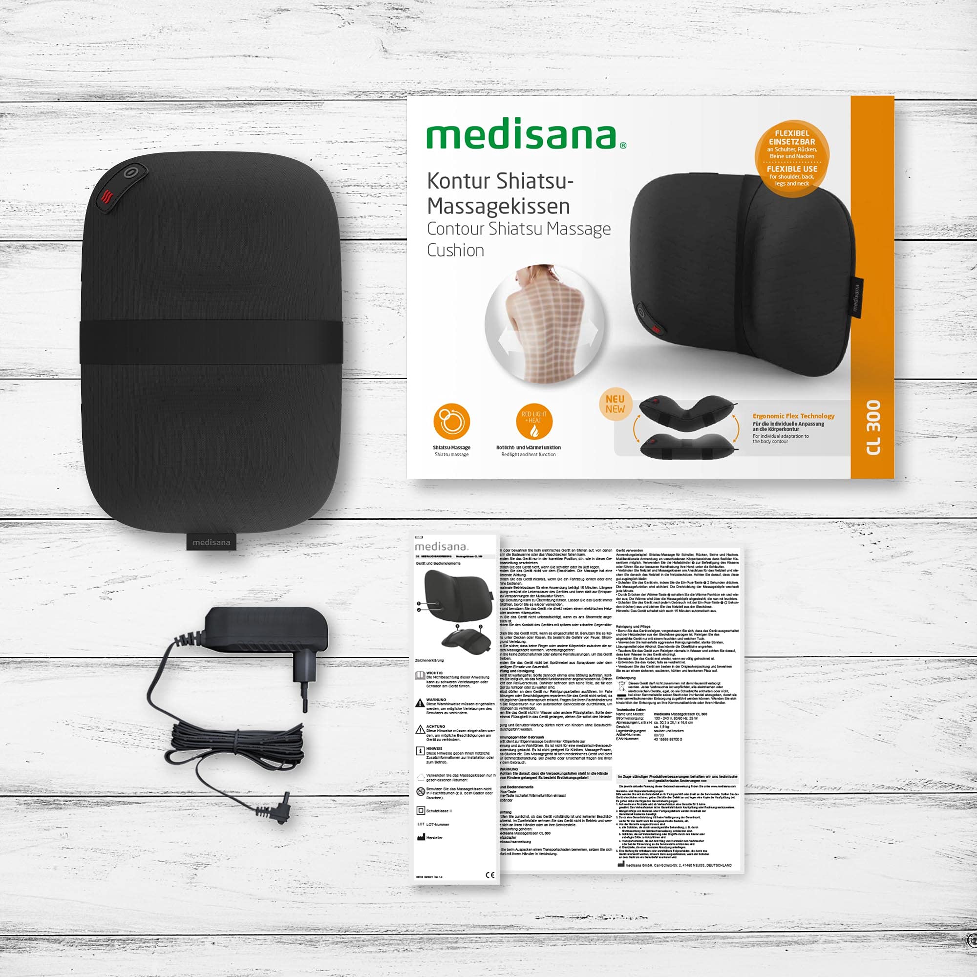 medisana-cl-300-cuscino-massaggio-shiatsu-con-funzione-calore-4-testine-rotanti- image 6