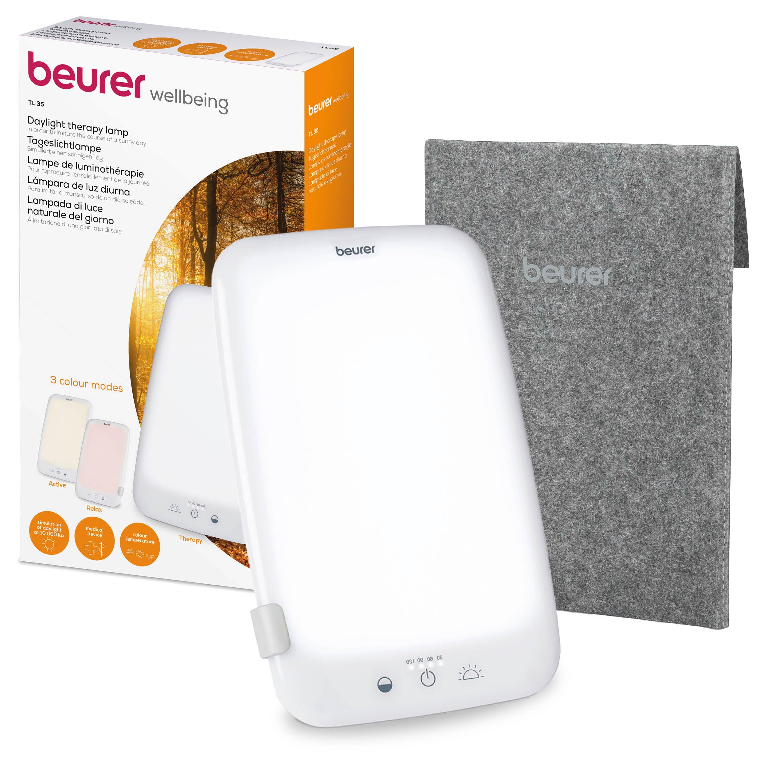 beurer-tl-35-lampada-sad-dispositivo-medico-10-000-lux-con-3-temperature-di-colo image 1