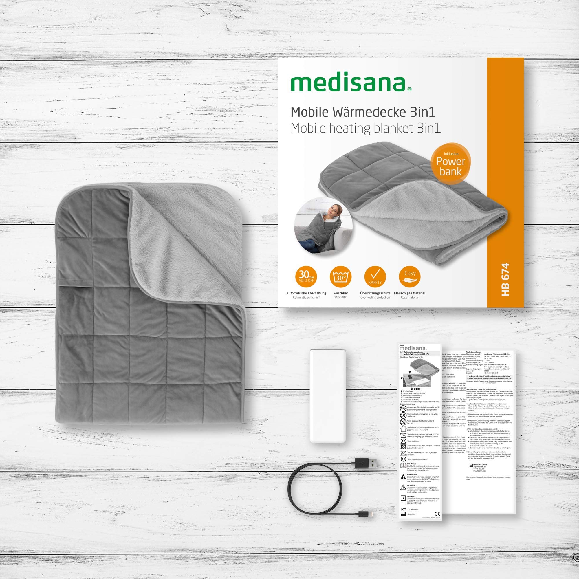 medisana-hb-674-3-in-1-coperta-riscaldante-da-viaggio-162-x-62-cm-con-powerbank- image 7