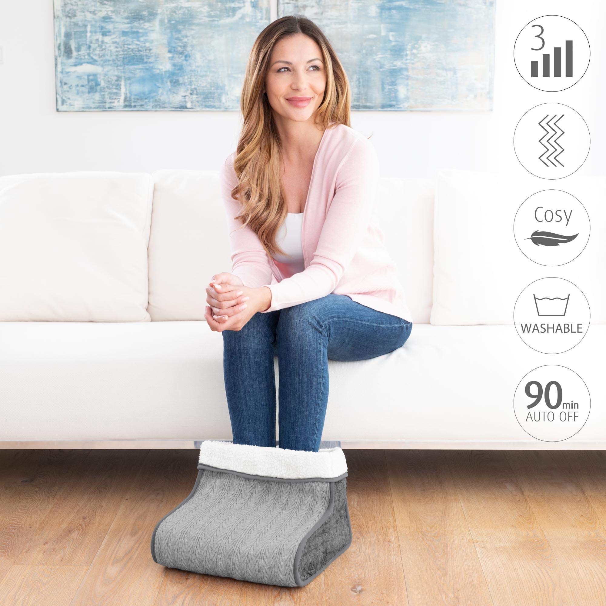 medisana-fw-150-scaldapiedi-elettrico-in-maglia-con-3-livelli-di-temperatura-spe image 4