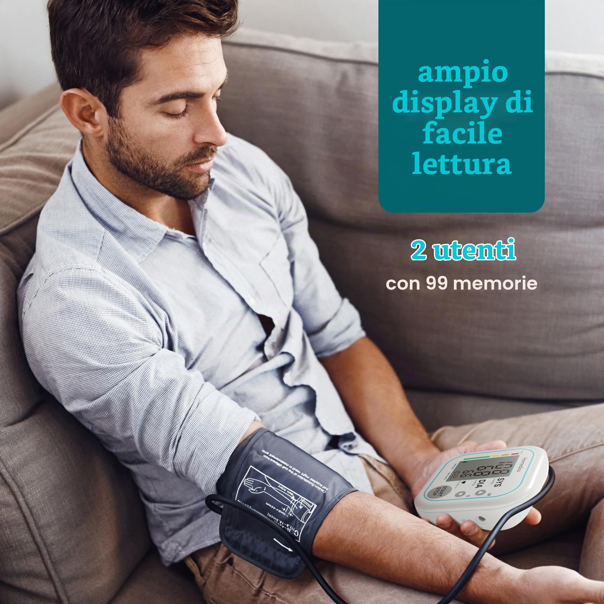 homedics-misuratore-di-pressione-automatico-da-braccio-con-display-rilevamento-b image 4