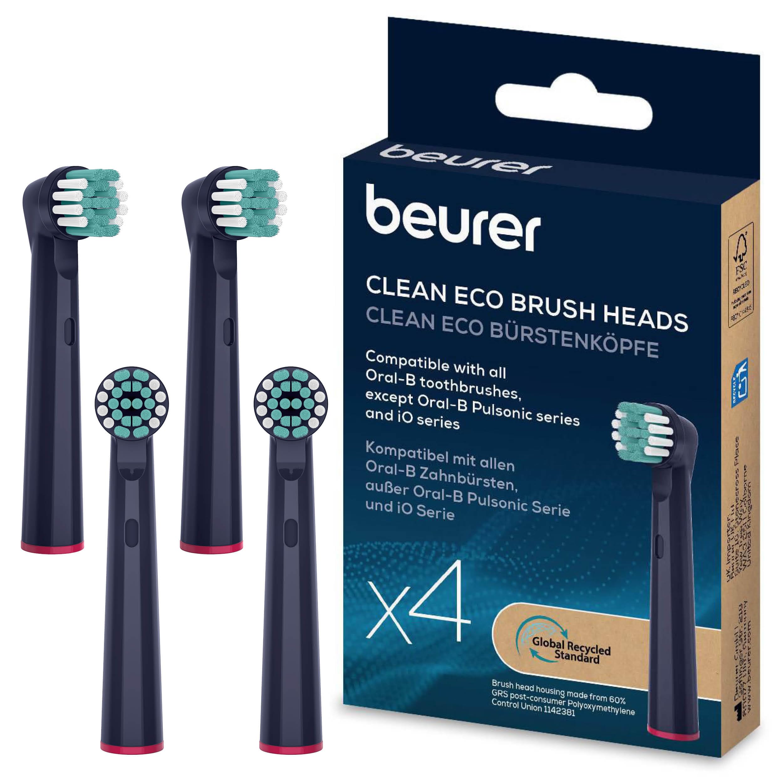 beurer-tb-sensitive-eco-testine-di-ricambio-per-spazzolino-elettrico-4-testine-c image 1