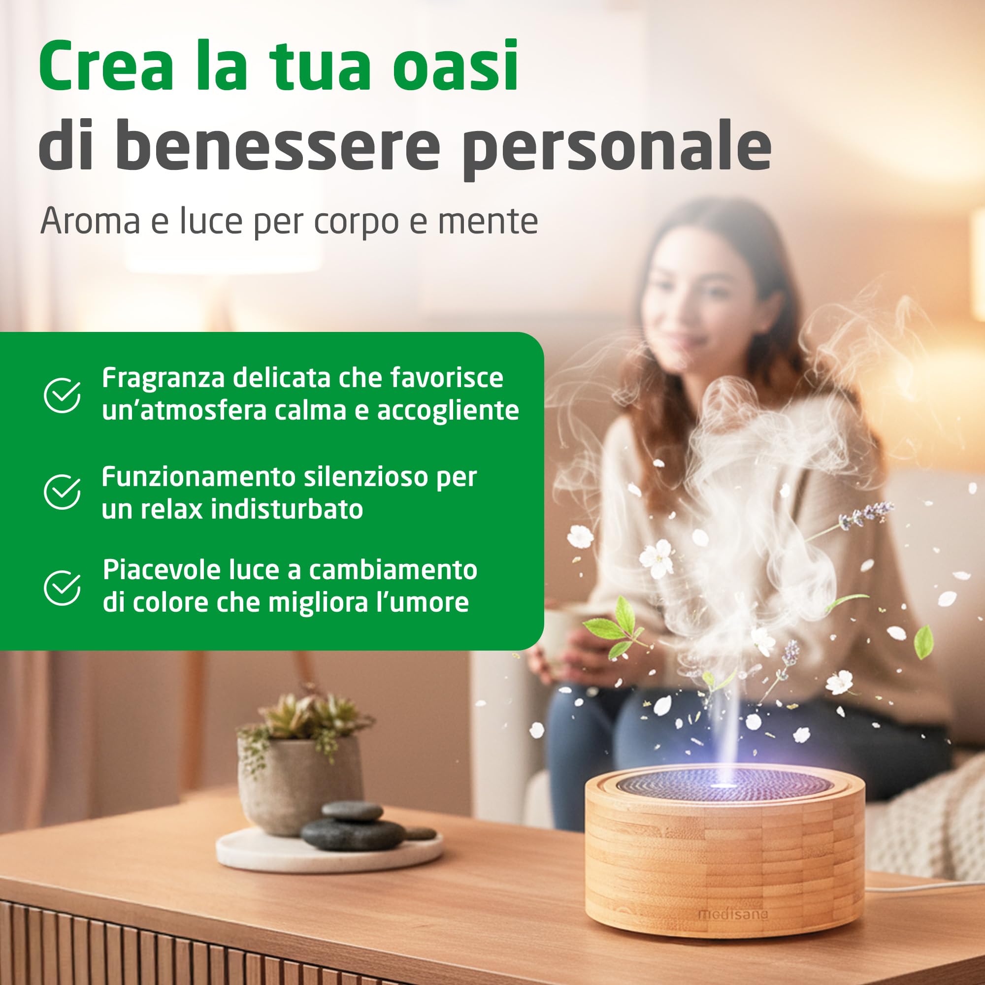 medisana-ad-625-diffusore-di-aromi-in-bamb-con-tecnologia-ultrasuoni-luce-wellne image 3