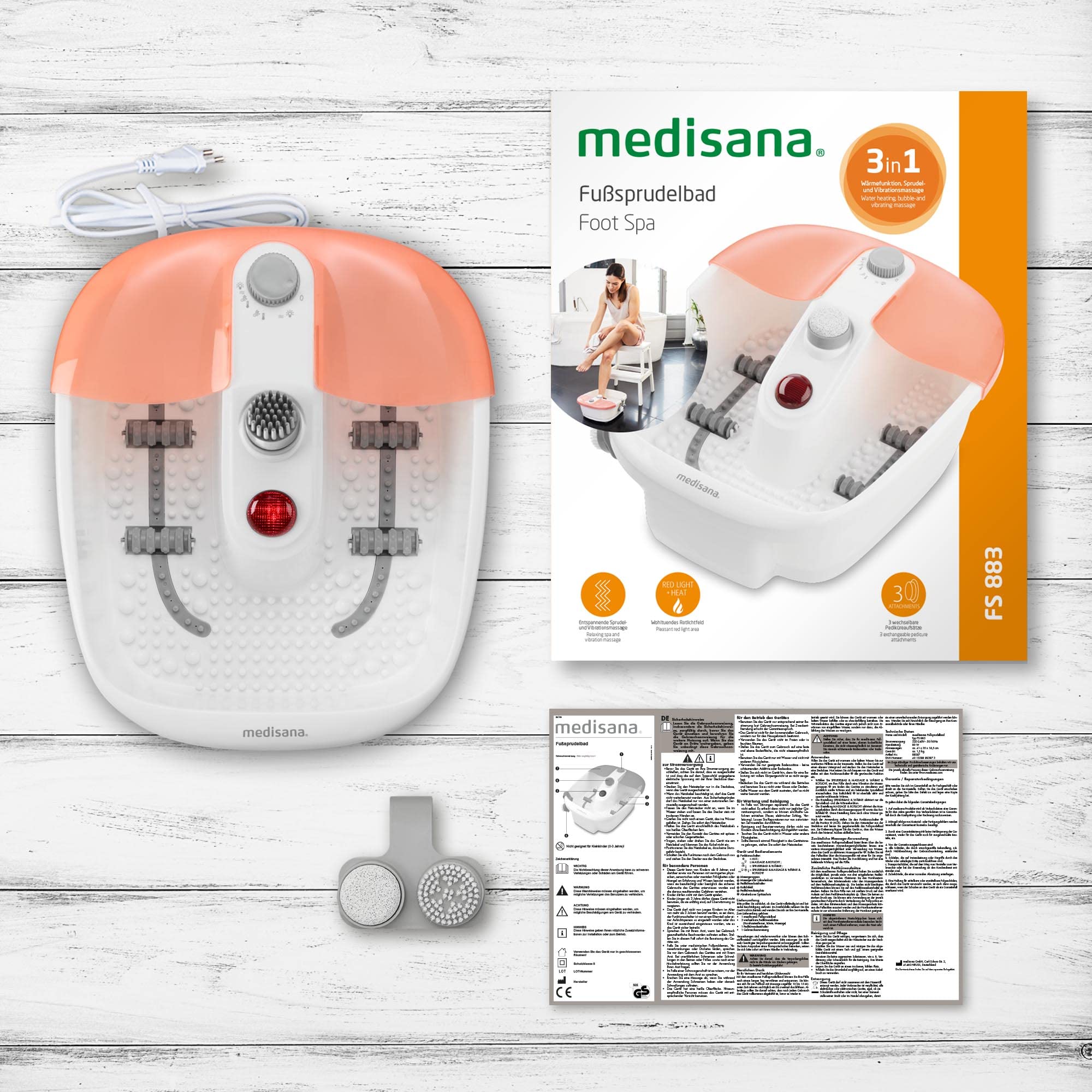 medisana-fs-883-pediluvio-elettrico-3-in-1-con-massaggio-a-bolle-e-vibrazione-ca image 7