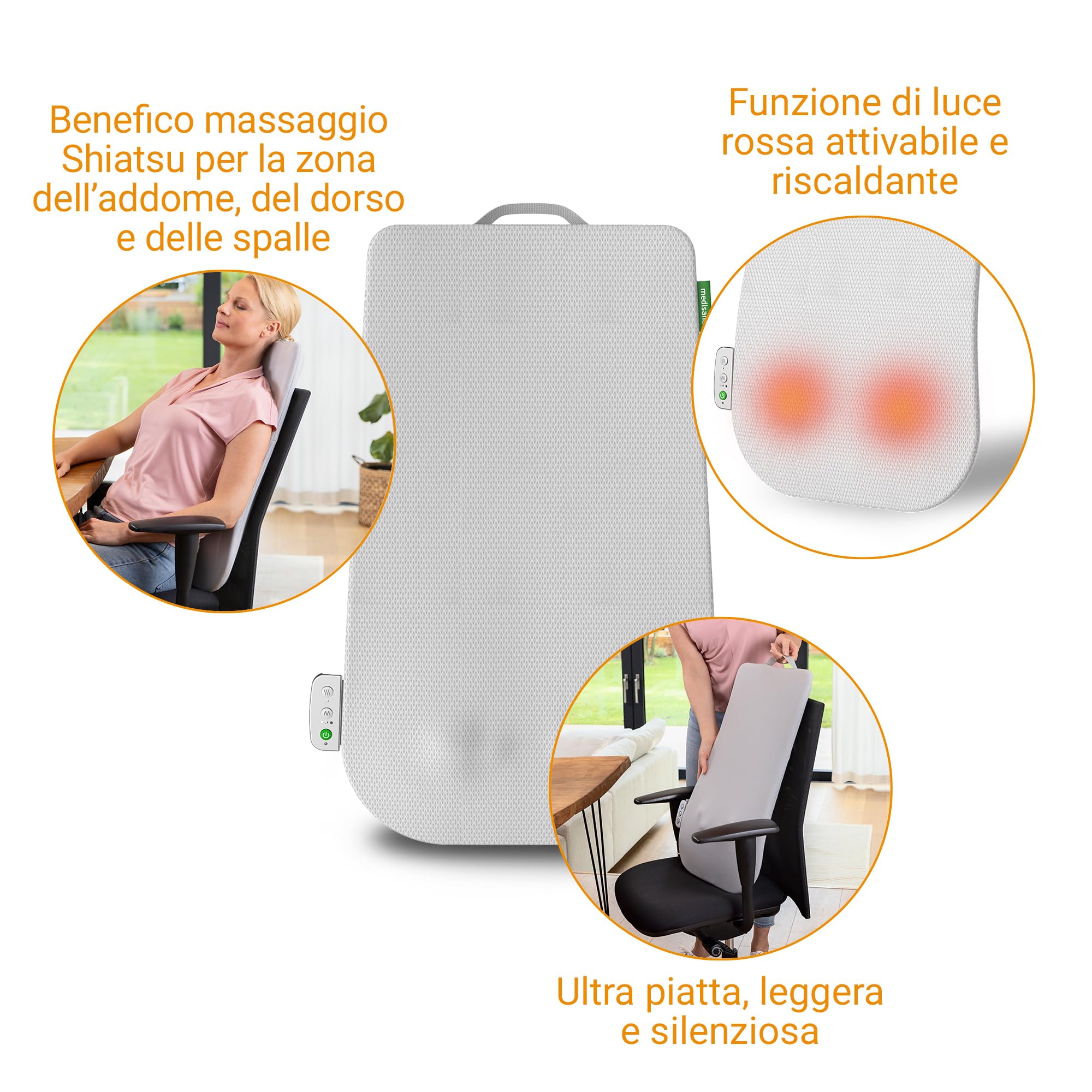 medisana-mc-600-massaggiatore-schiena-shiatsu-con-calore-superficie-di-massaggio image 4