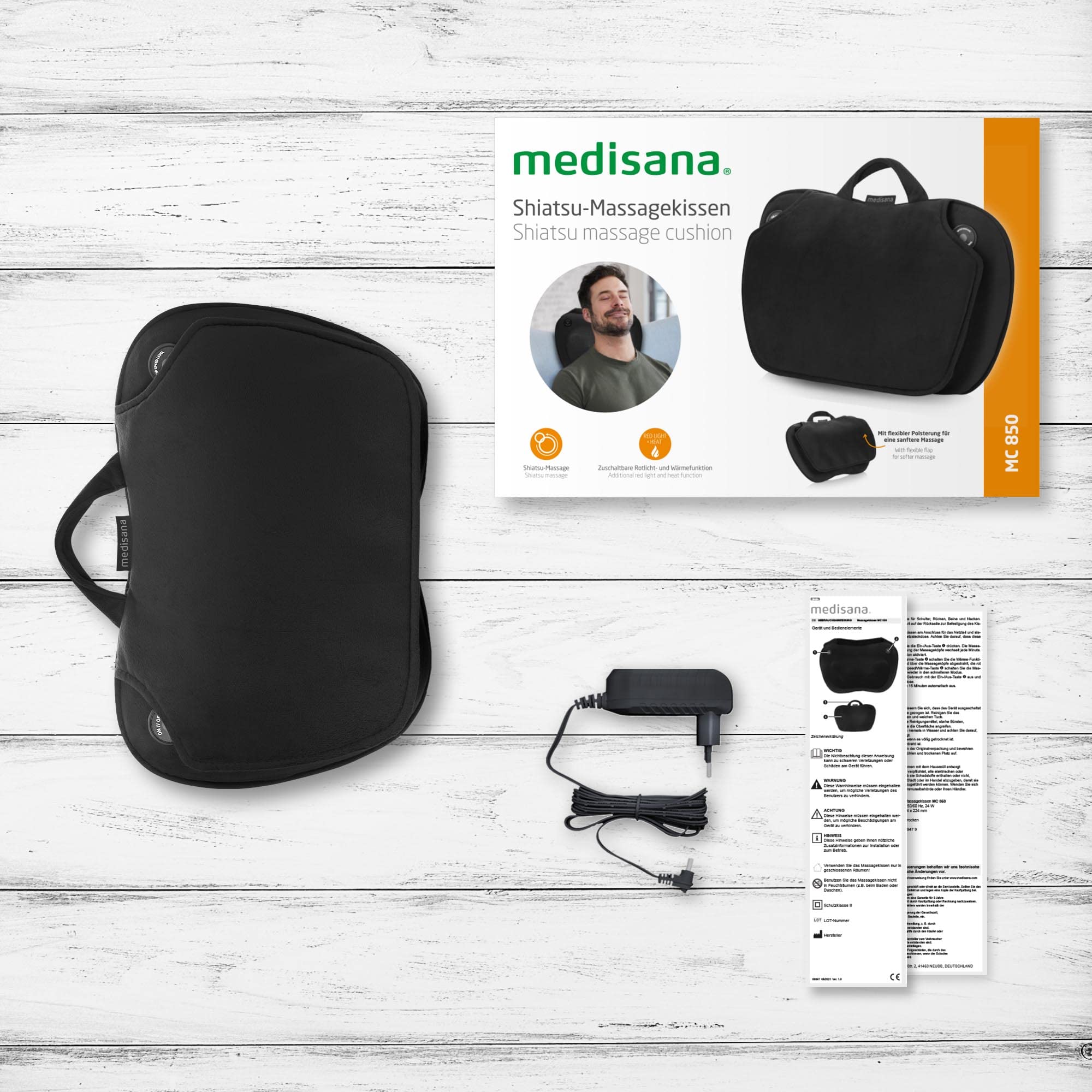 medisana-mc-850-cuscino-per-massaggio-shiatsu-con-funzione-calore-4-teste-rotant image 7