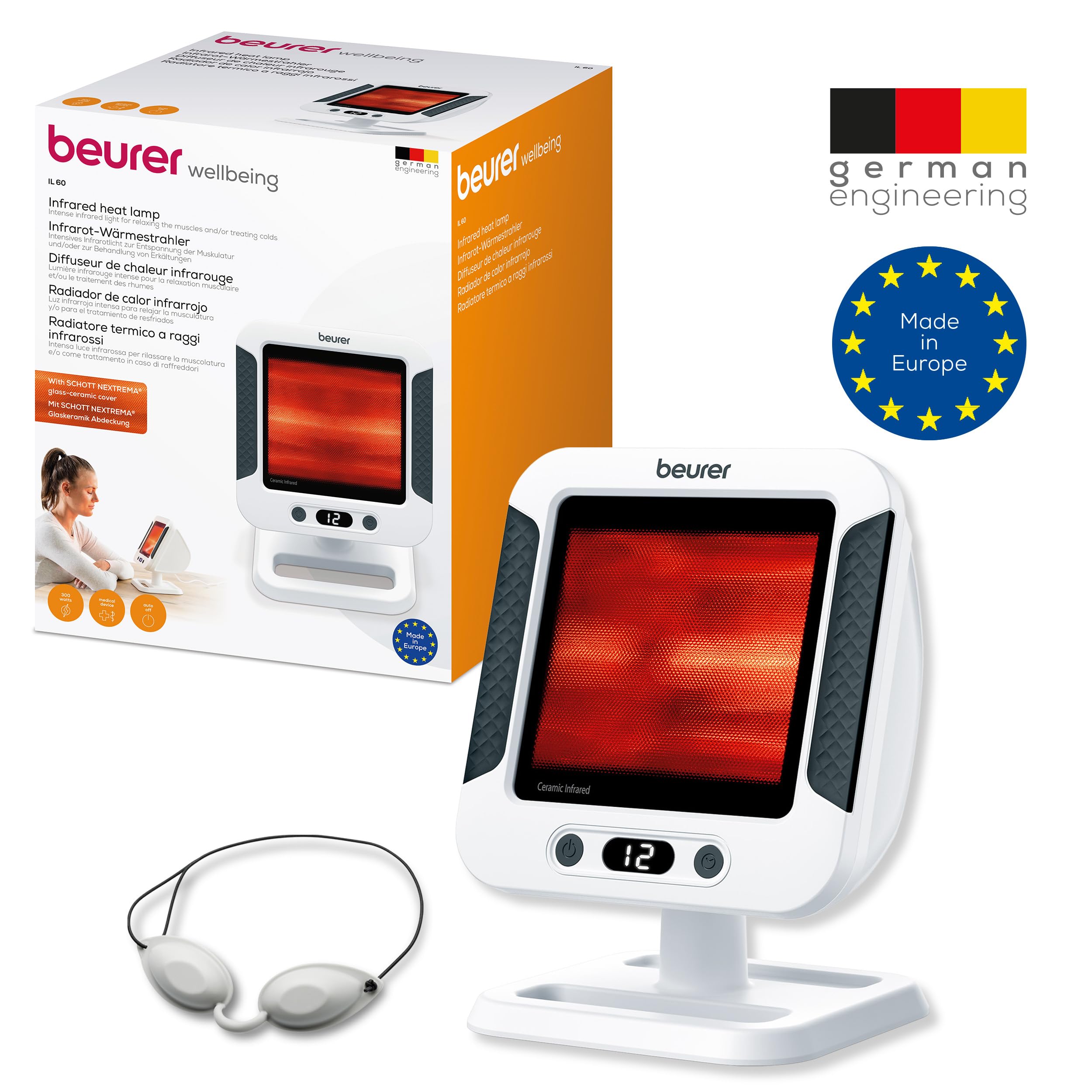 beurer-il60-lampada-termica-a-infrarossi-300-w-con-timer-pannello-schott-nextrem image 7