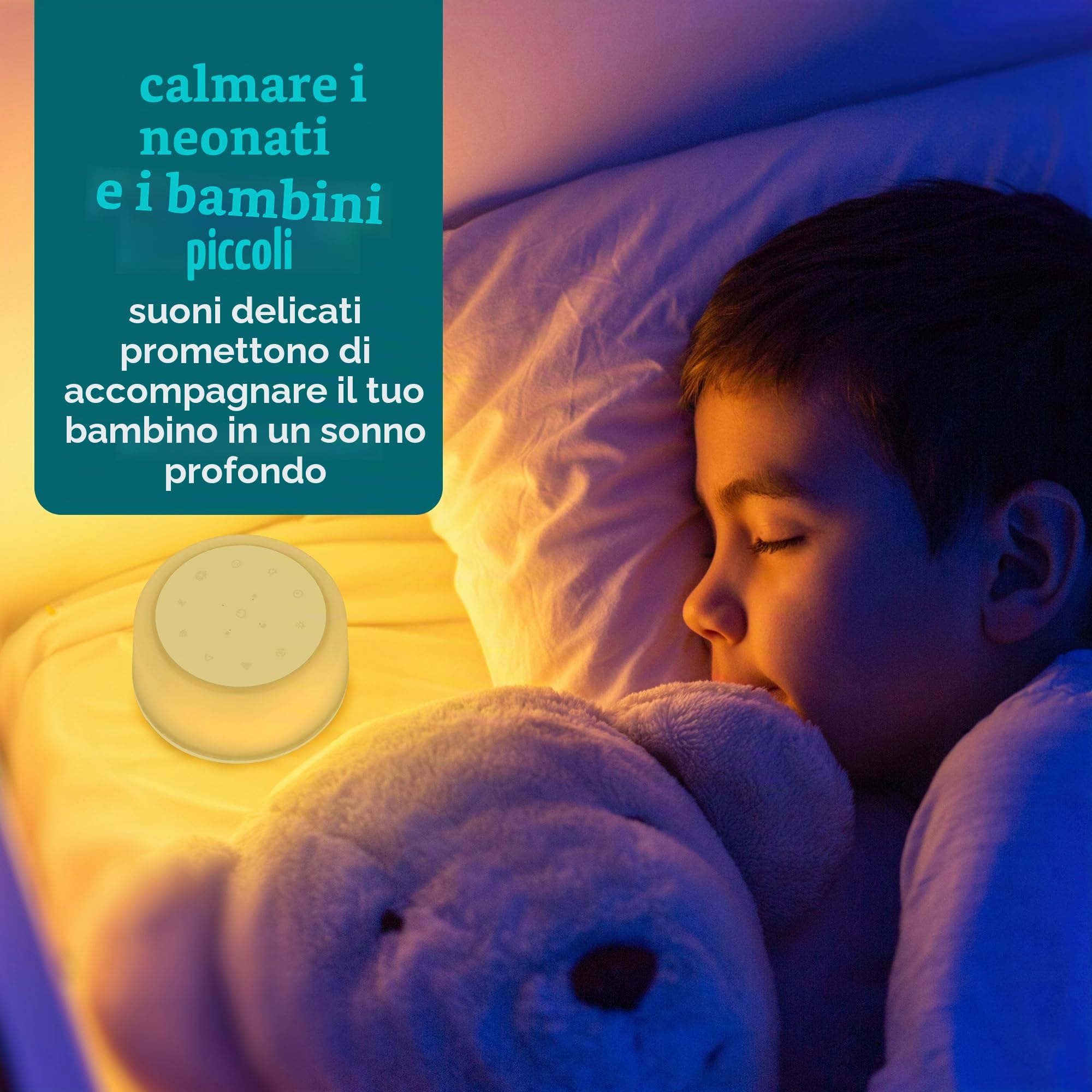 homedics-soundsleep-aura-macchina-del-rumore-bianco-ricaricabile-con-luce-nottur image 3