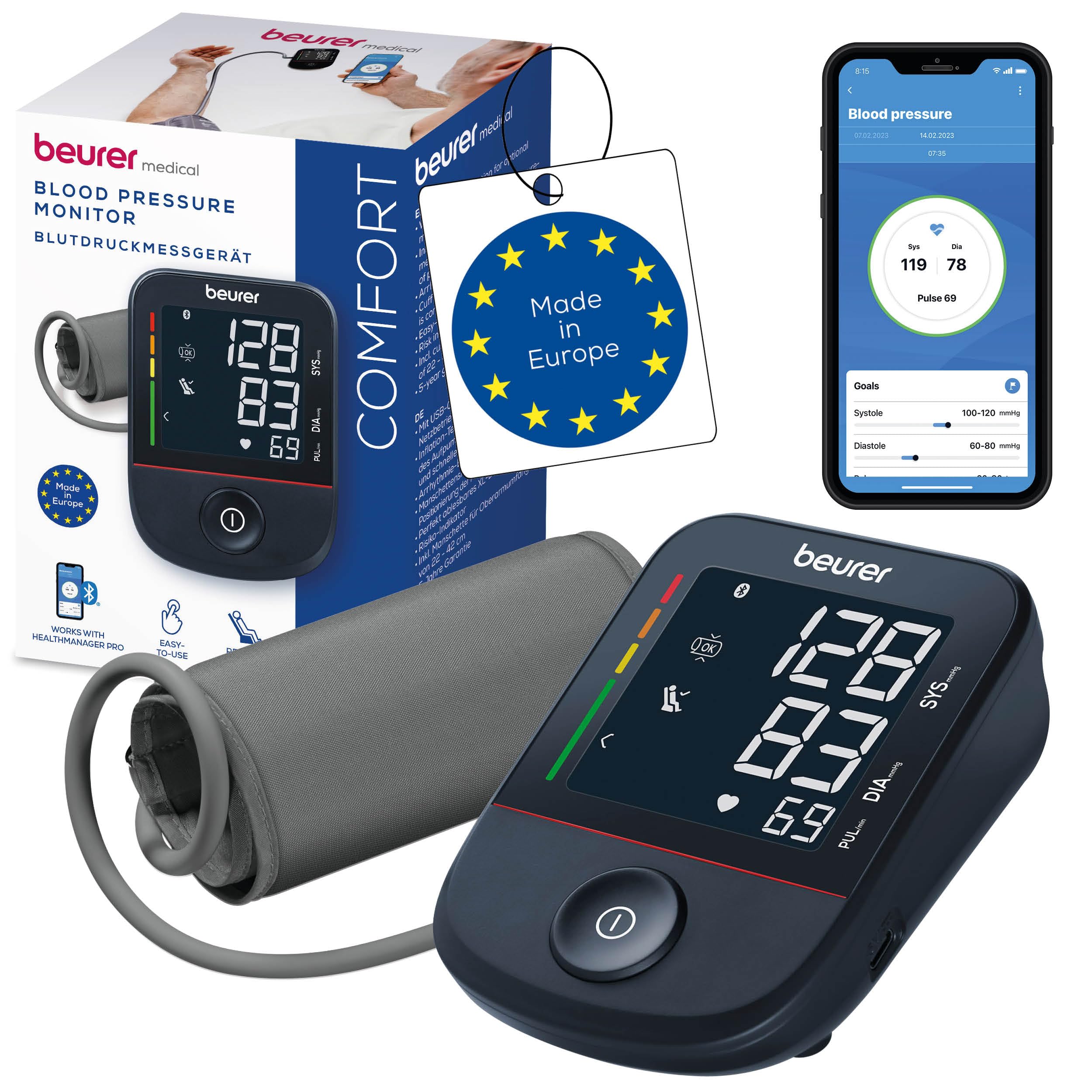 beurer-bm-48-misuratore-di-pressione-da-braccio-con-app-rilevamento-aritmia-pols image 1
