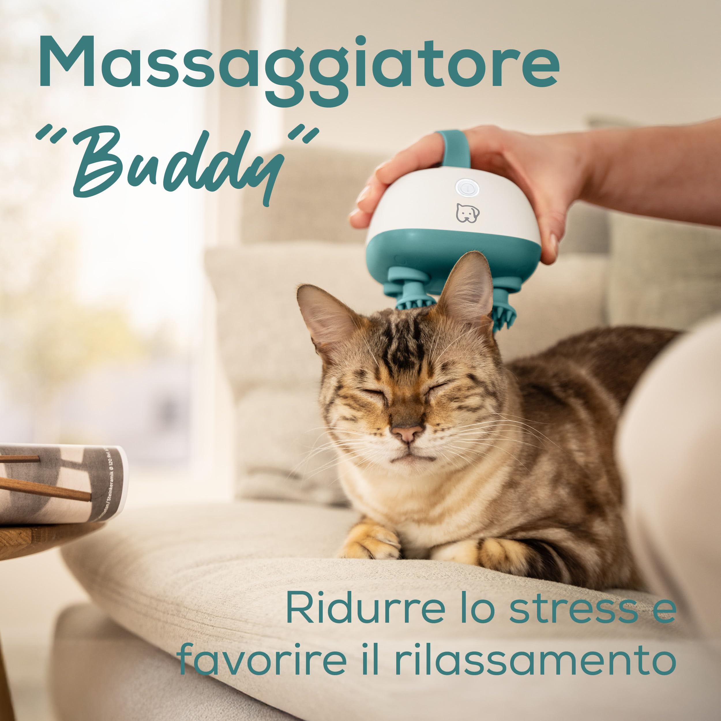 beurer-buddy-massaggiatore-per-cani-e-gatti-con-testine-in-silicone-ricaricabile image 2