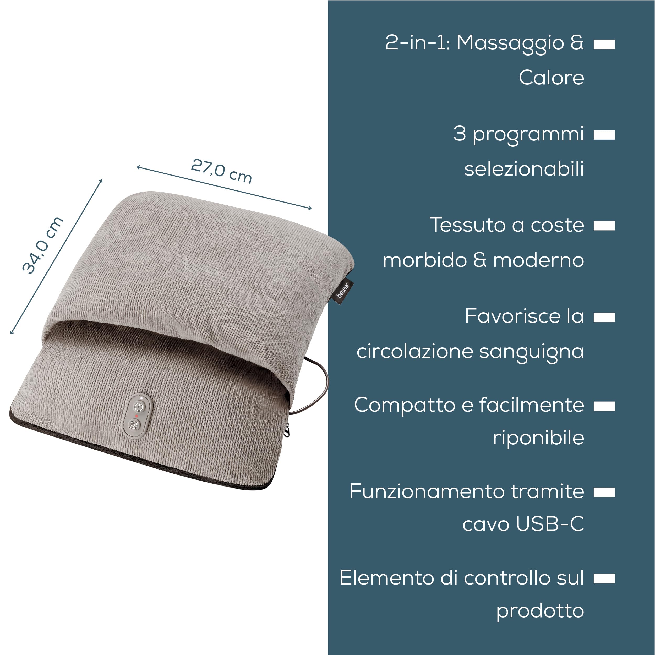 beurer-fm-28-massaggiatore-piedi-2-in-1-con-calore-e-vibrazione-3-programmi-alim image 8