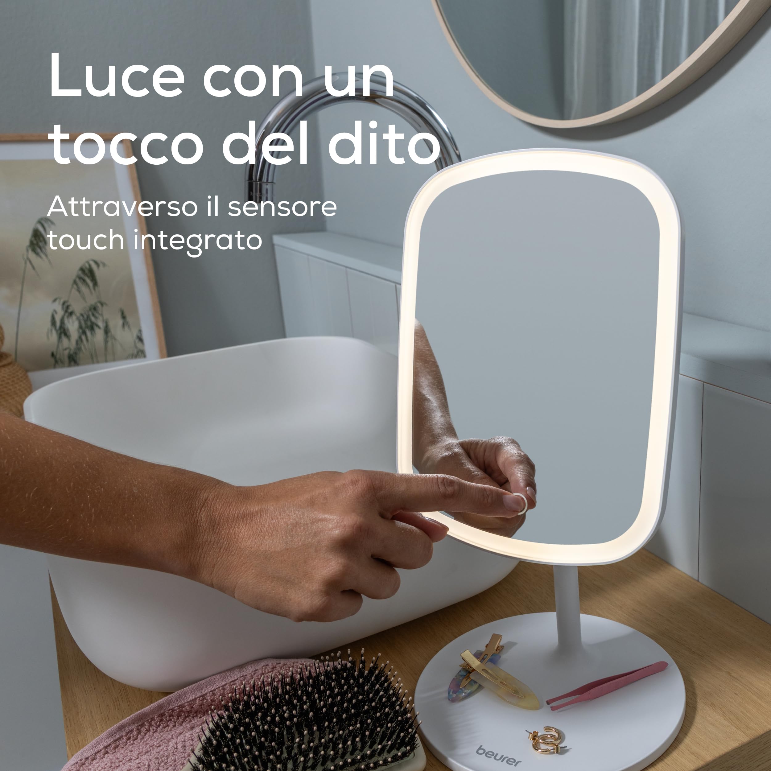 beurer-bs-47-specchio-cosmetico-illuminato-con-33-led-3-temperature-luce-rotazio image 2