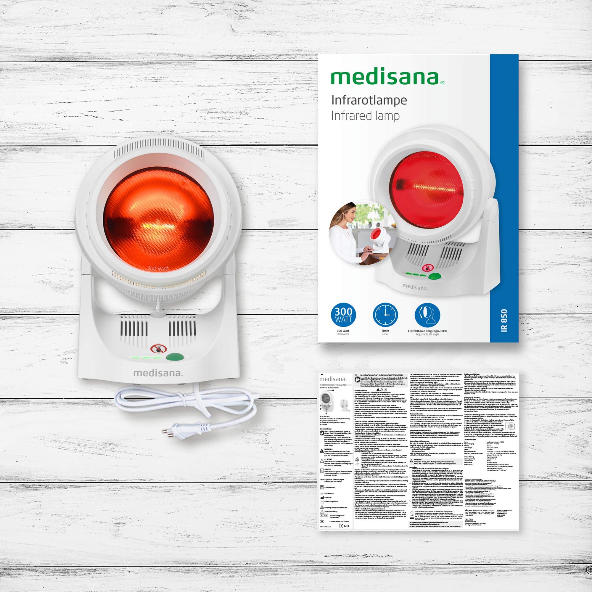 medisana-ir-850-lampada-a-infrarossi-300-watt-calore-terapeutico-con-timer-5-10- image 5