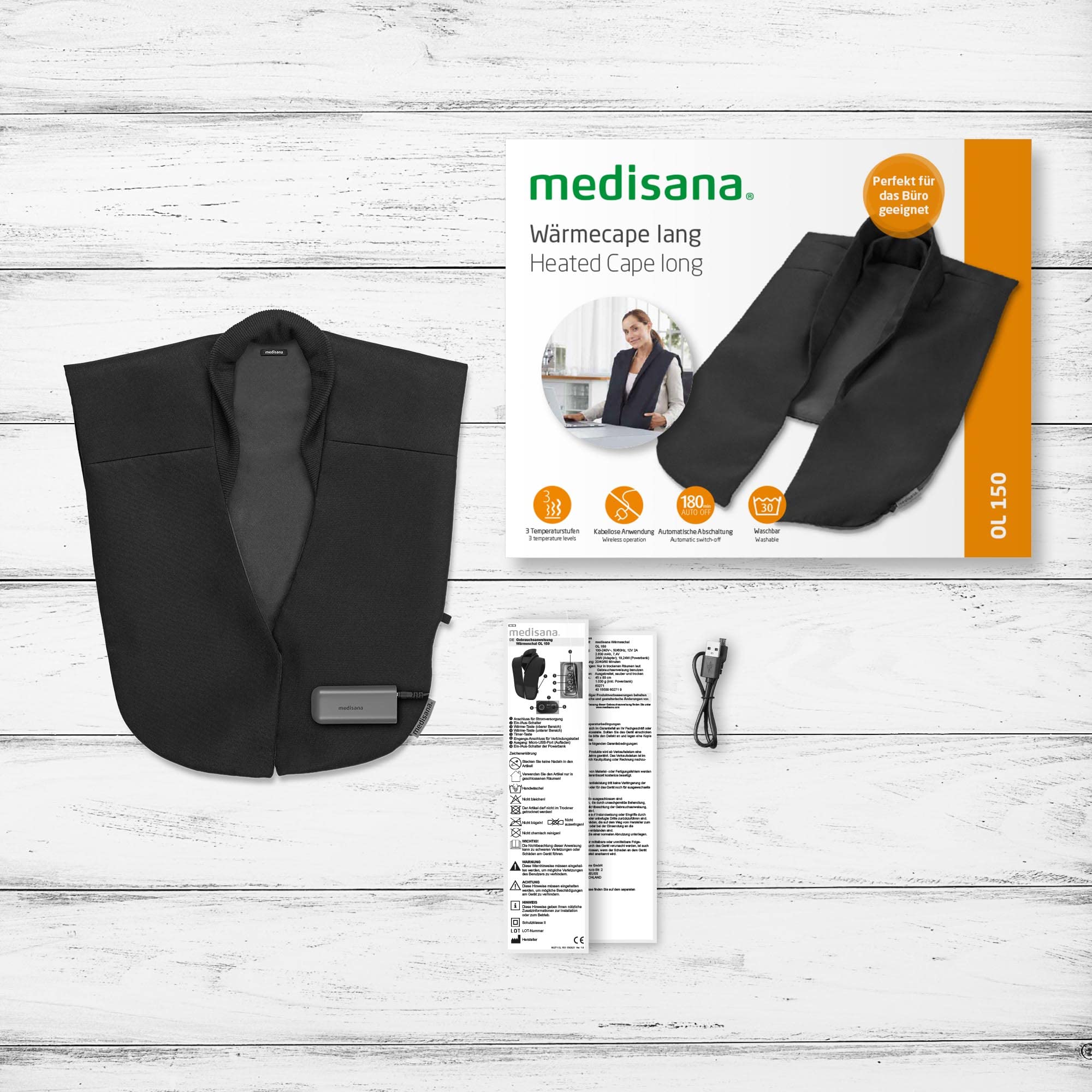 medisana-ol-150-cappa-riscaldante-senza-fili-con-powerbank-integrato-3-temperatu image 6