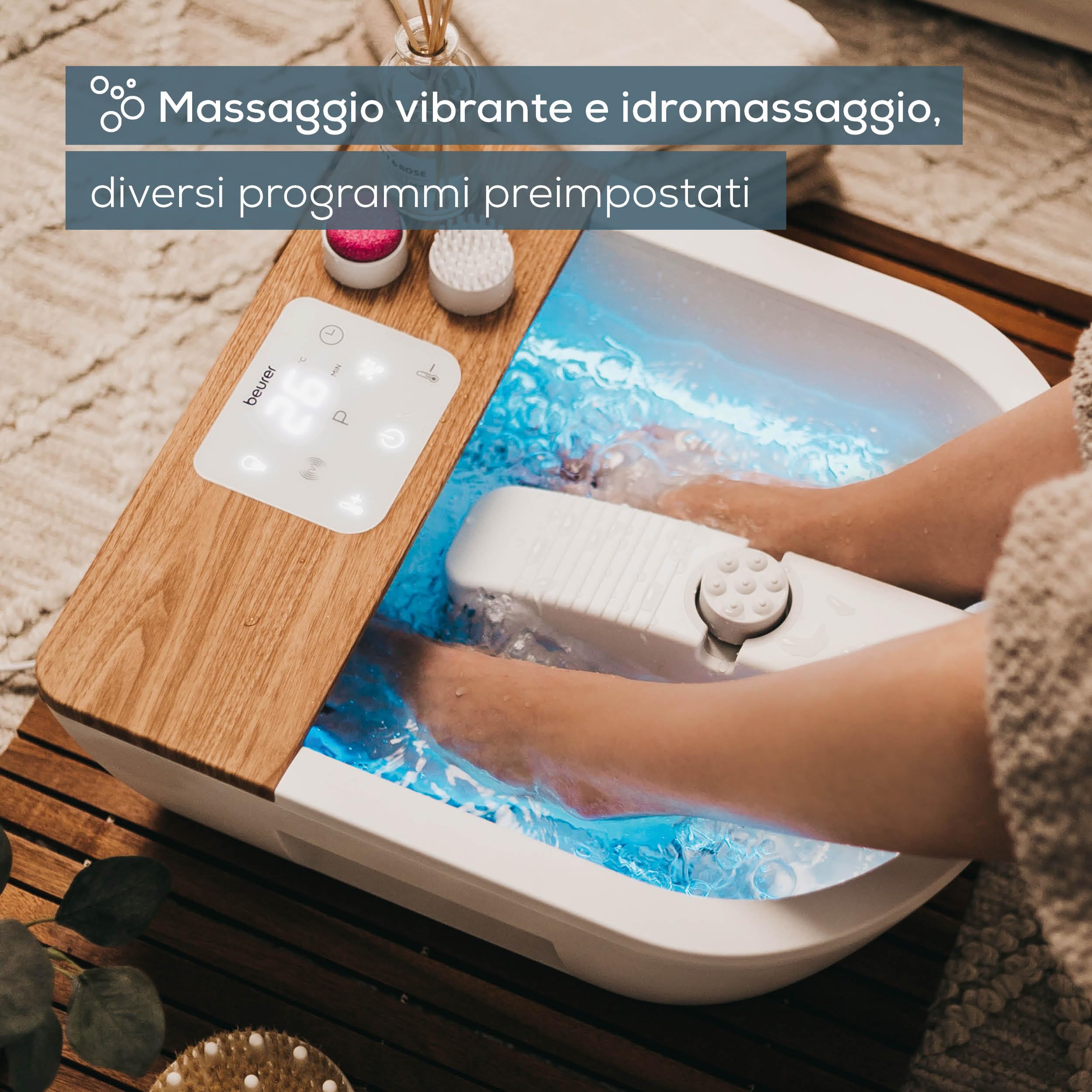 beurer-fb-65-idromassaggiatore-plantare-wellness-con-riscaldamento-acqua-illumin image 2
