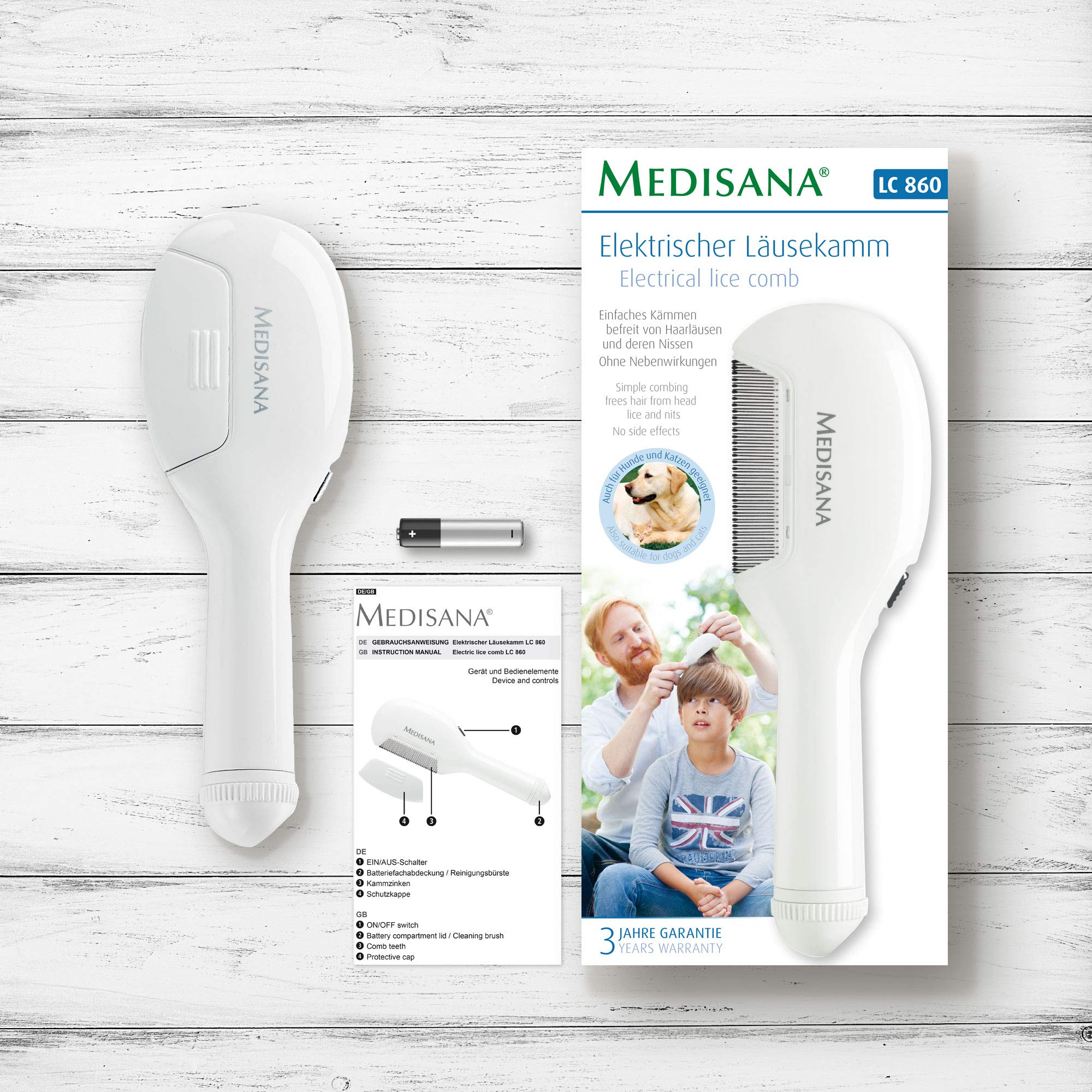 medisana-lc-860-pettine-elettrico-antipidocchi-senza-sostanze-chimiche-anche-per image 7