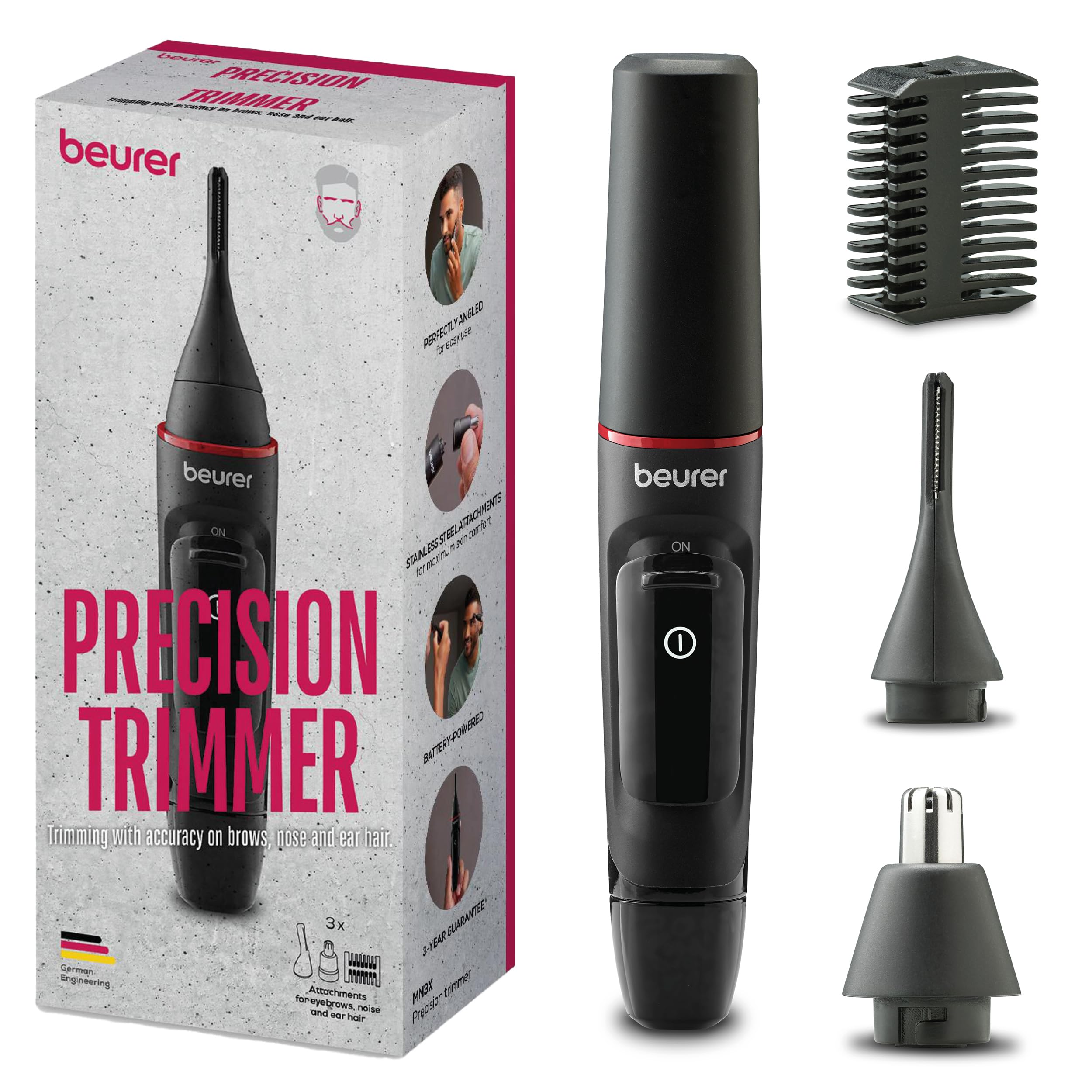 beurer-hr-2000-barbers-rifinitore-di-precisione-angolare-per-sopracciglia-naso-e image 6