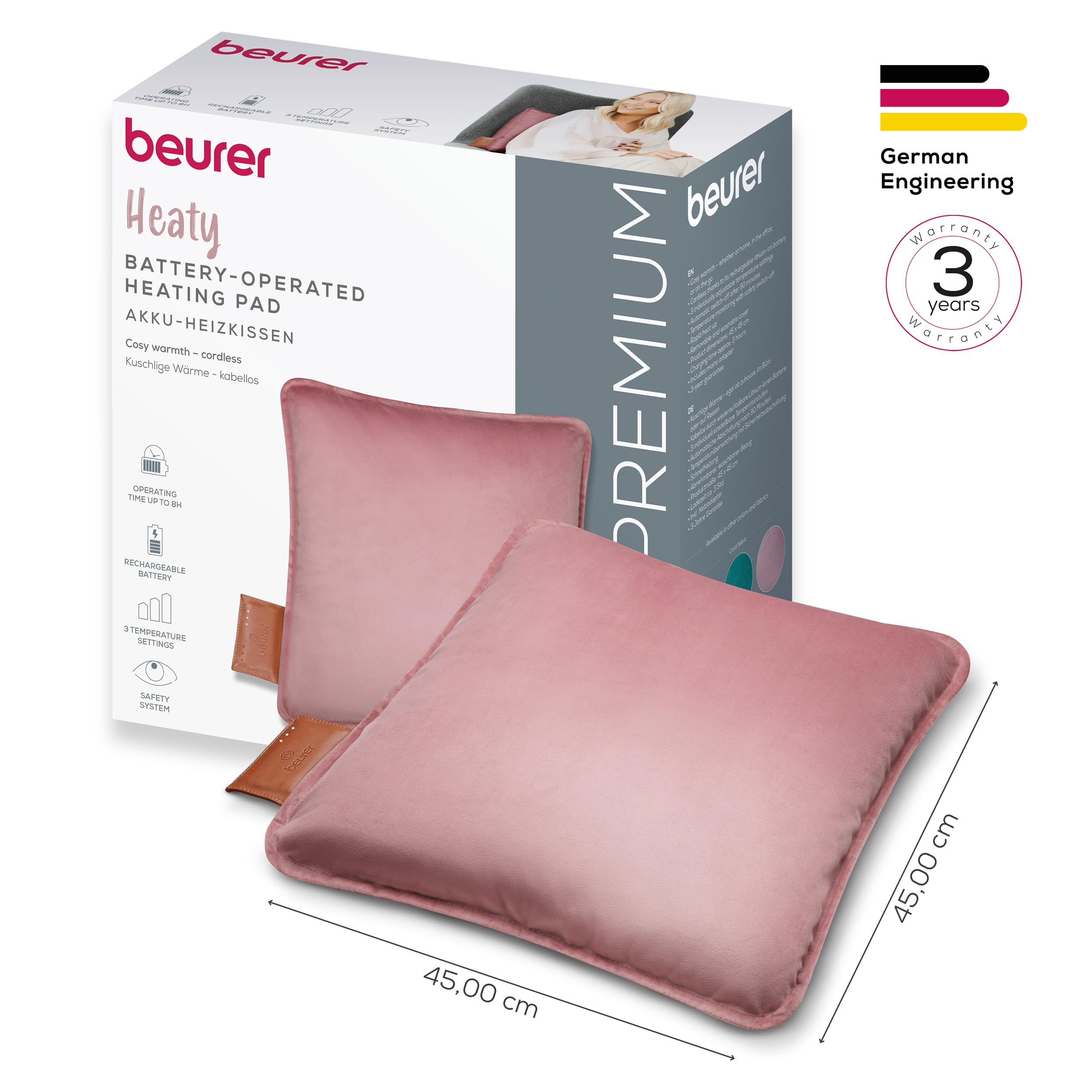 beurer-heaty-hk-77-termoforo-senza-fili-con-batteria-ricaricabile-3-livelli-di-t image 8