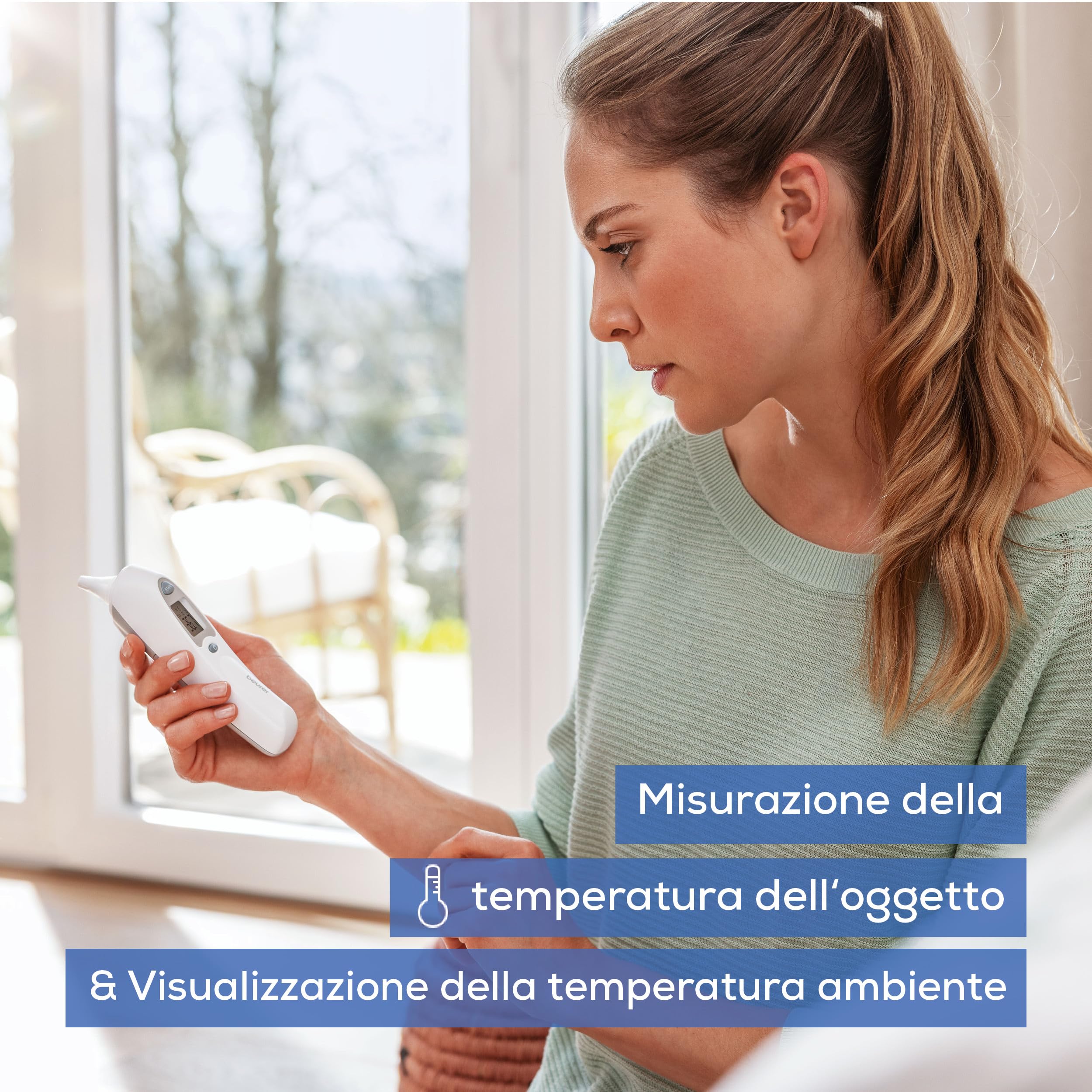 beurer-ft-58-termometro-auricolare-digitale-a-infrarossi-con-10-cappucci-protett image 6